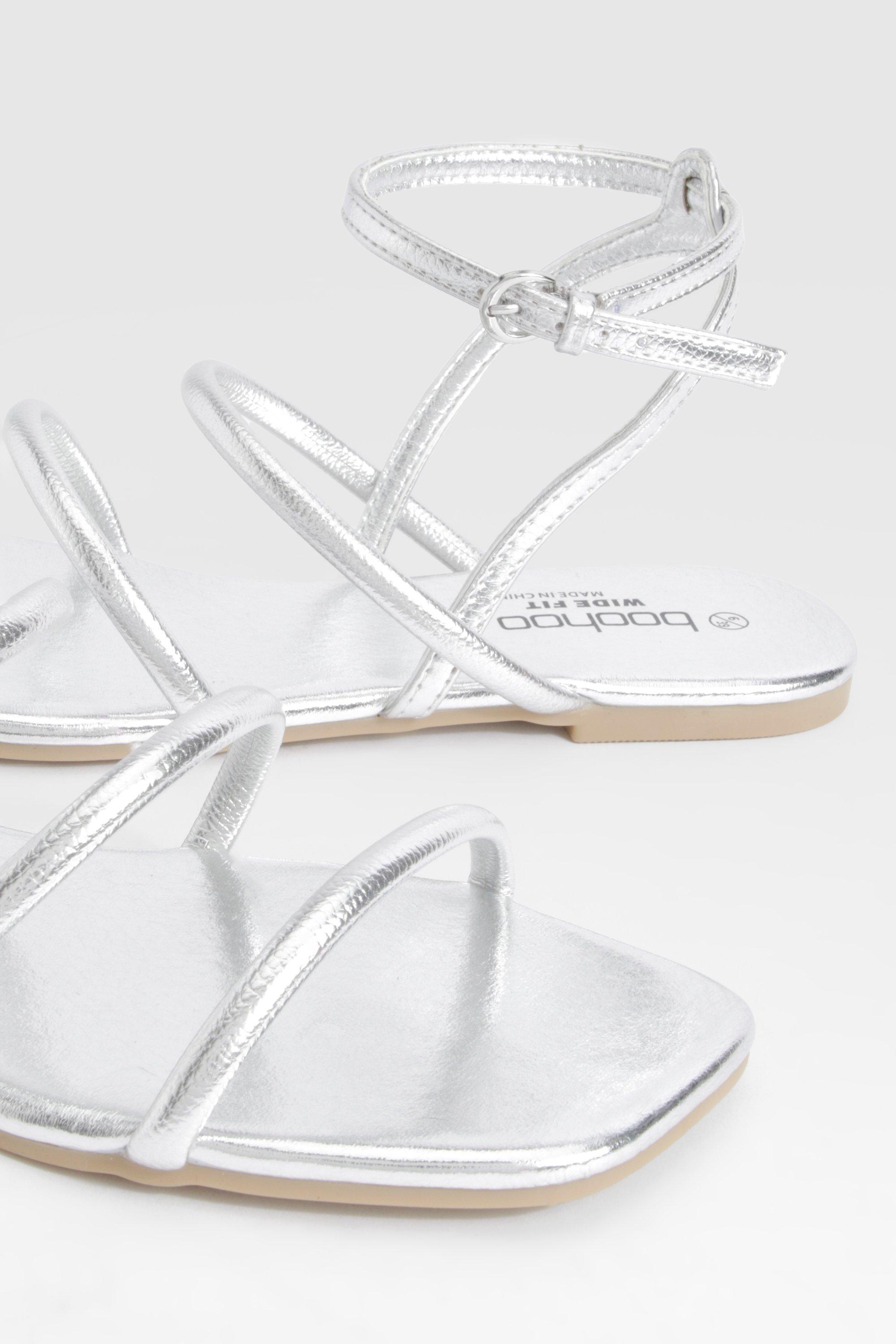 Open toe strap flat sandals hot sale