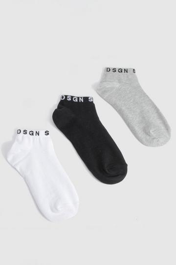 Dsgn Studio 3 Pack Multi Trainer Socks multi