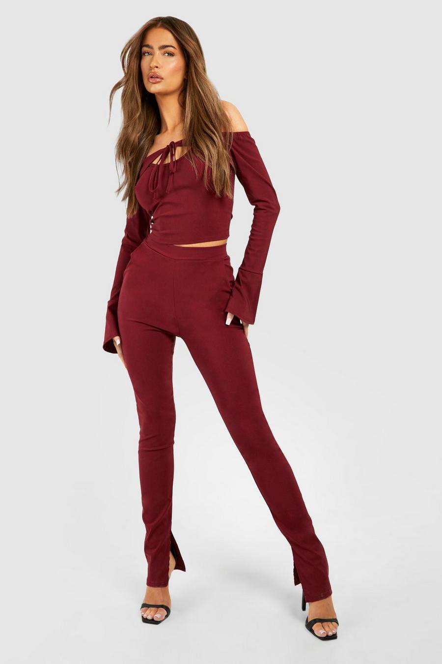 Cherry Super Stretch Slim Fit Trousers image number 1