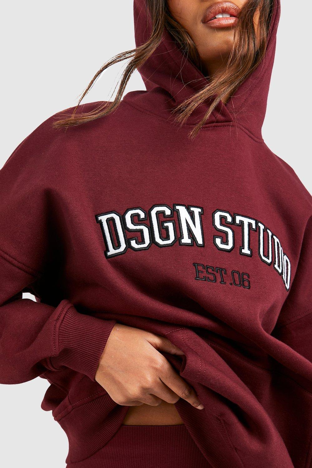 Women's Dsgn Studio Applique Oversized Hoodie