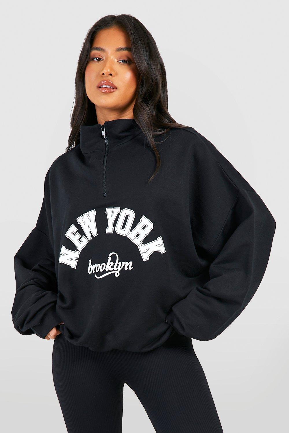 Black discount sweatshirt boohoo