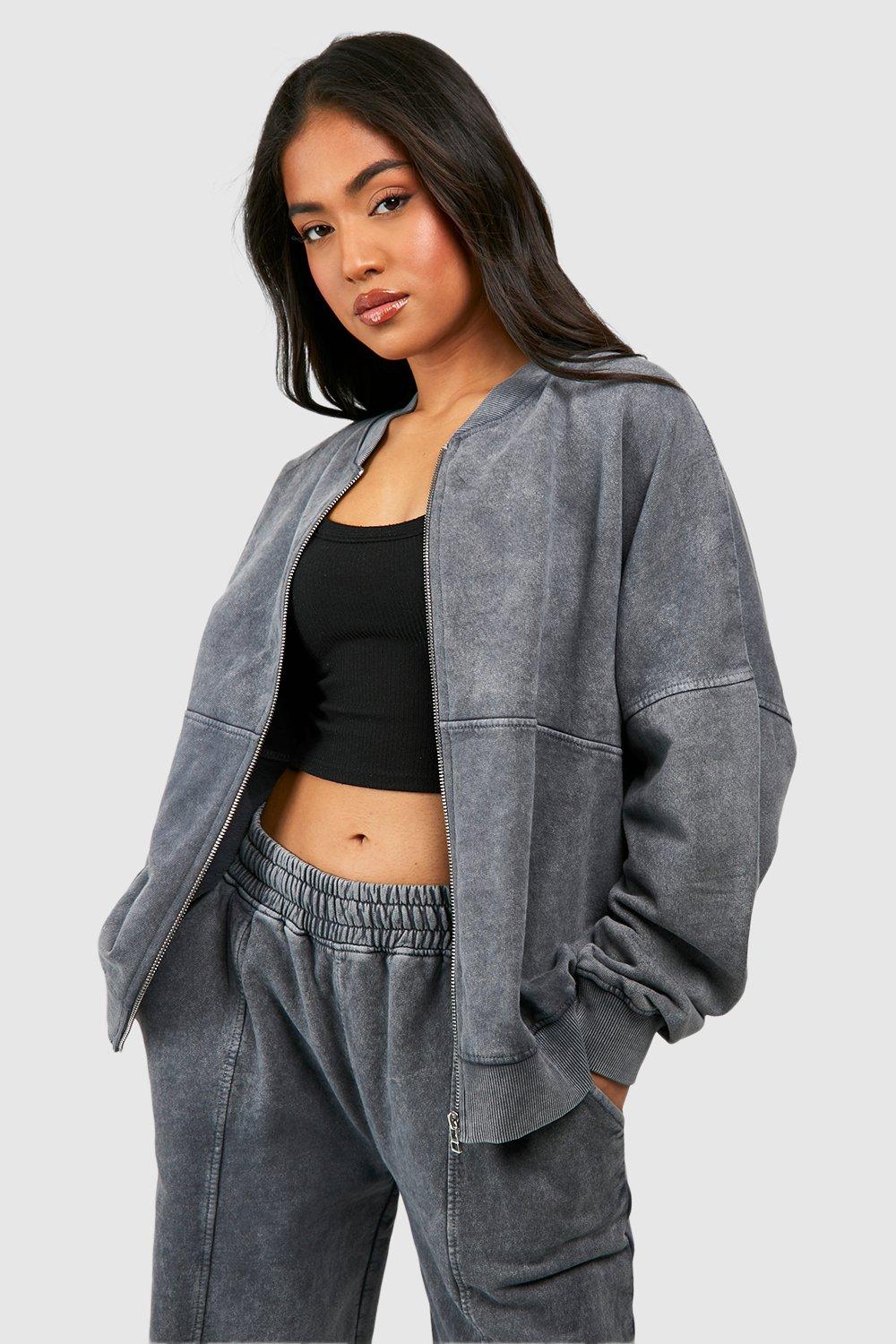 Petite grey hot sale tracksuit