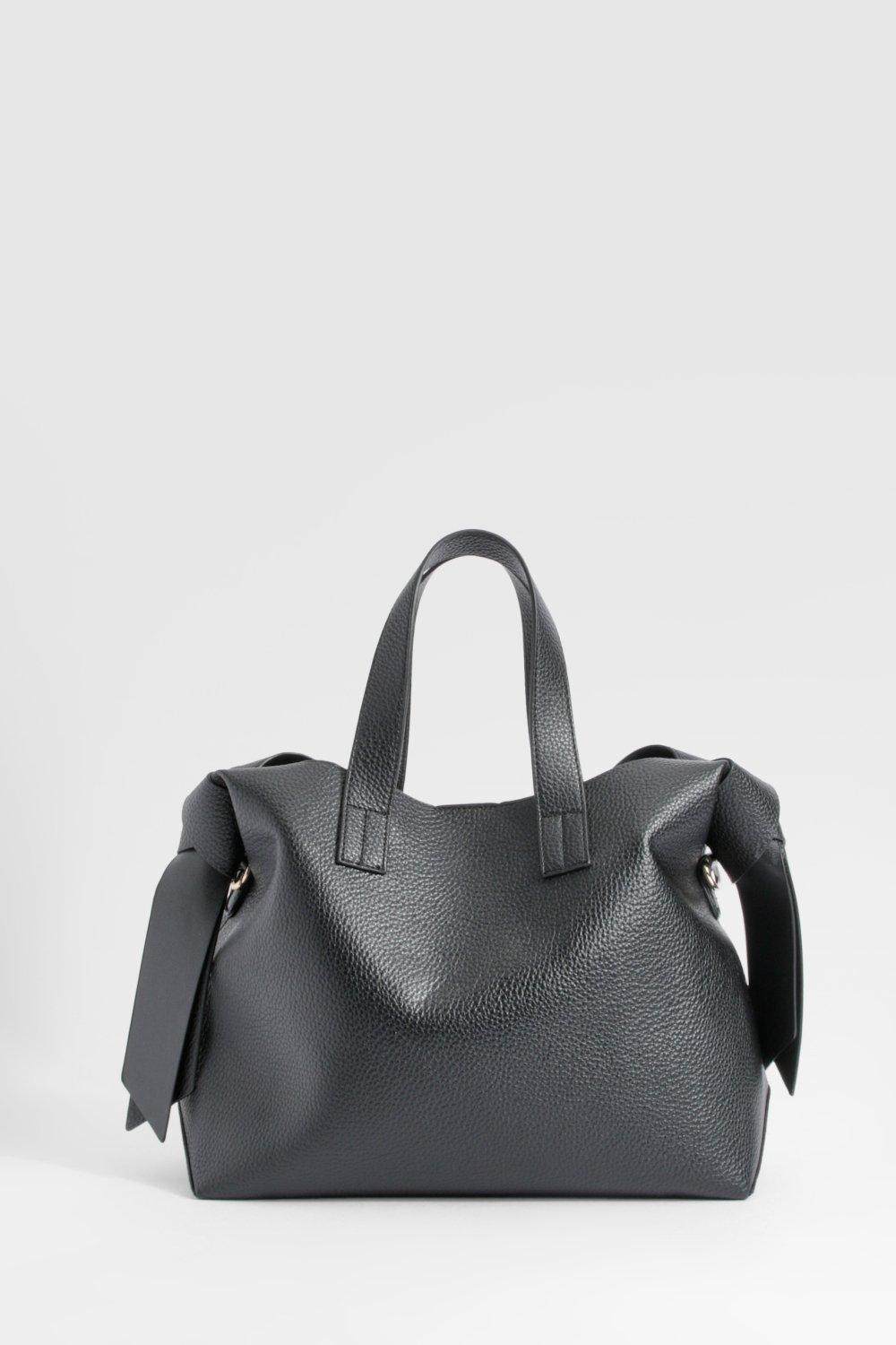 Boohoo black handbag on sale