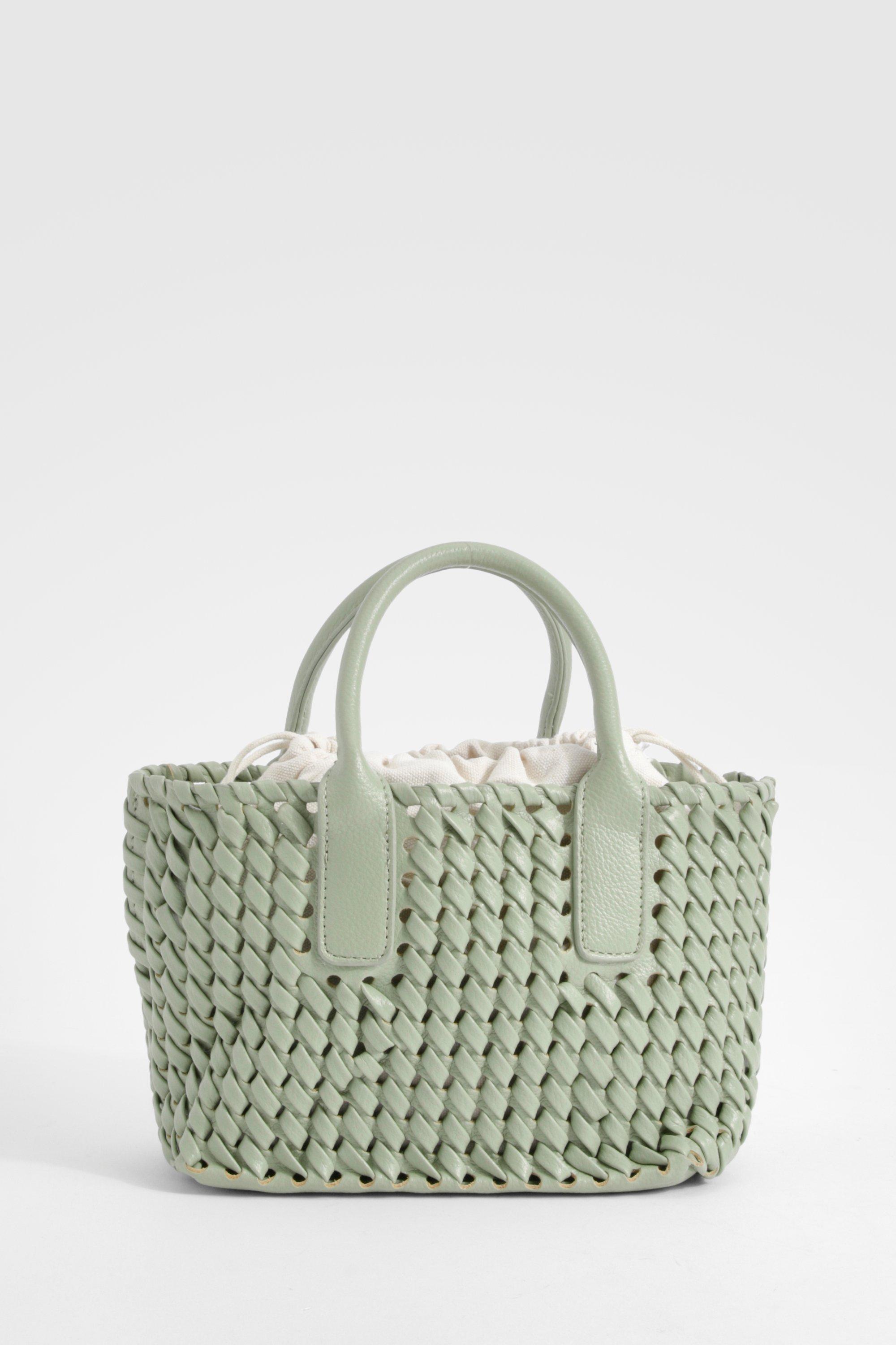 ショルダーバッグ・ポシェット GREEN STUFF Casual, boxy shopper bag 53 ethnic fringe ivory WEB-3252475005-02923-