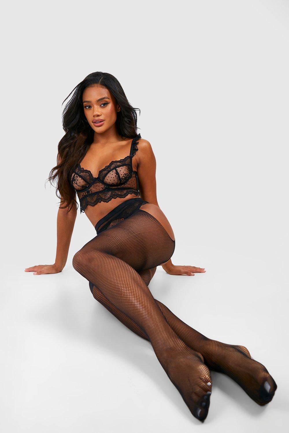 Fishnet suspender cheap stockings