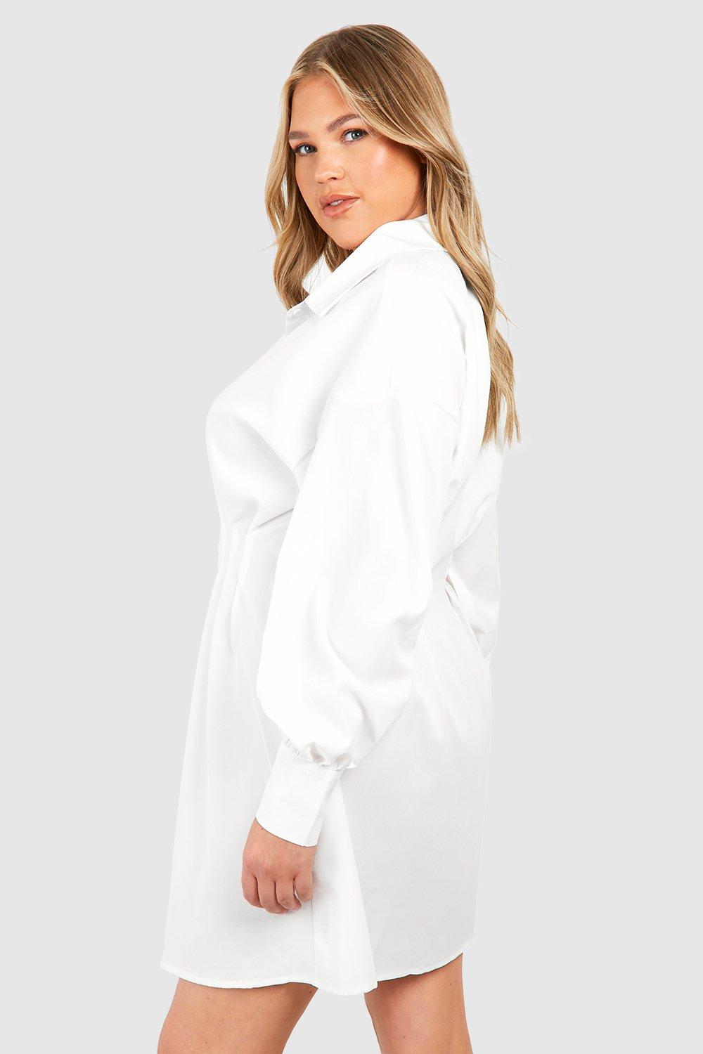 Boohoo plus size store shirt dress