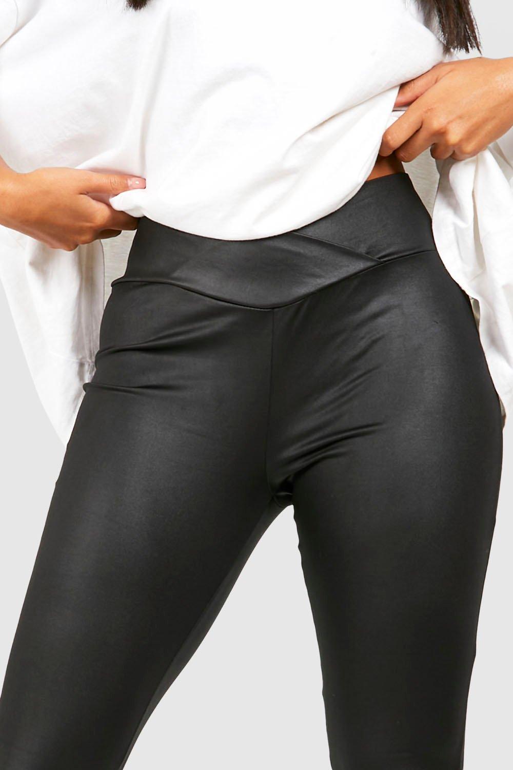 Boohoo hotsell shiny leggings