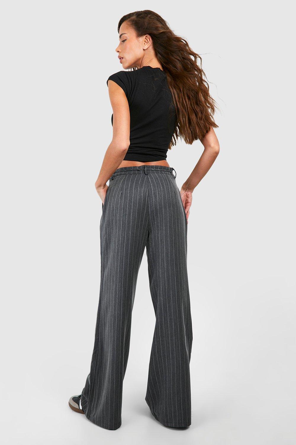 Striped pants with tie waist online