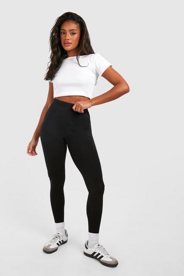 Black Cotton Jersey Legging