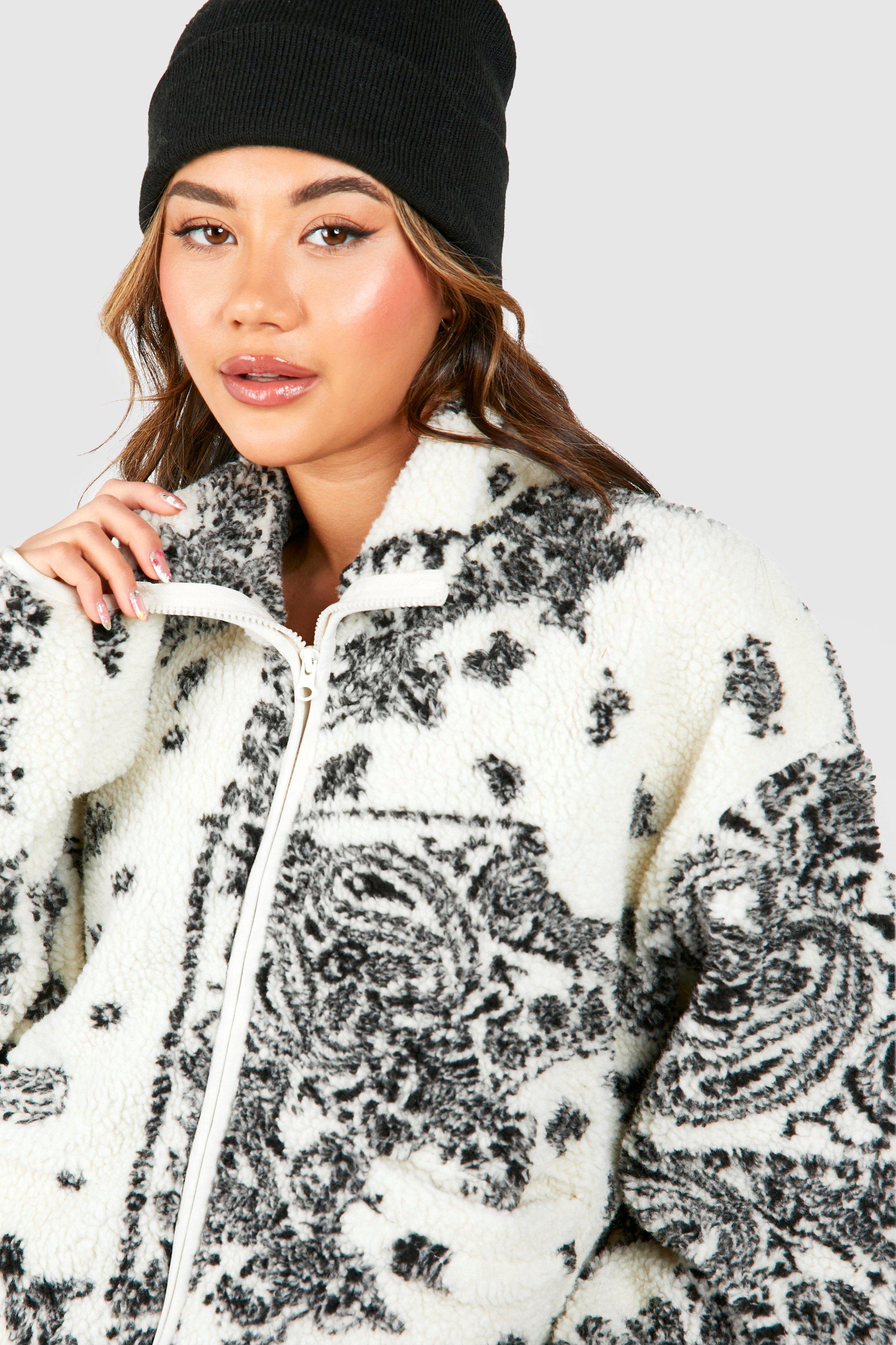 Boohoo teddy jacket best sale