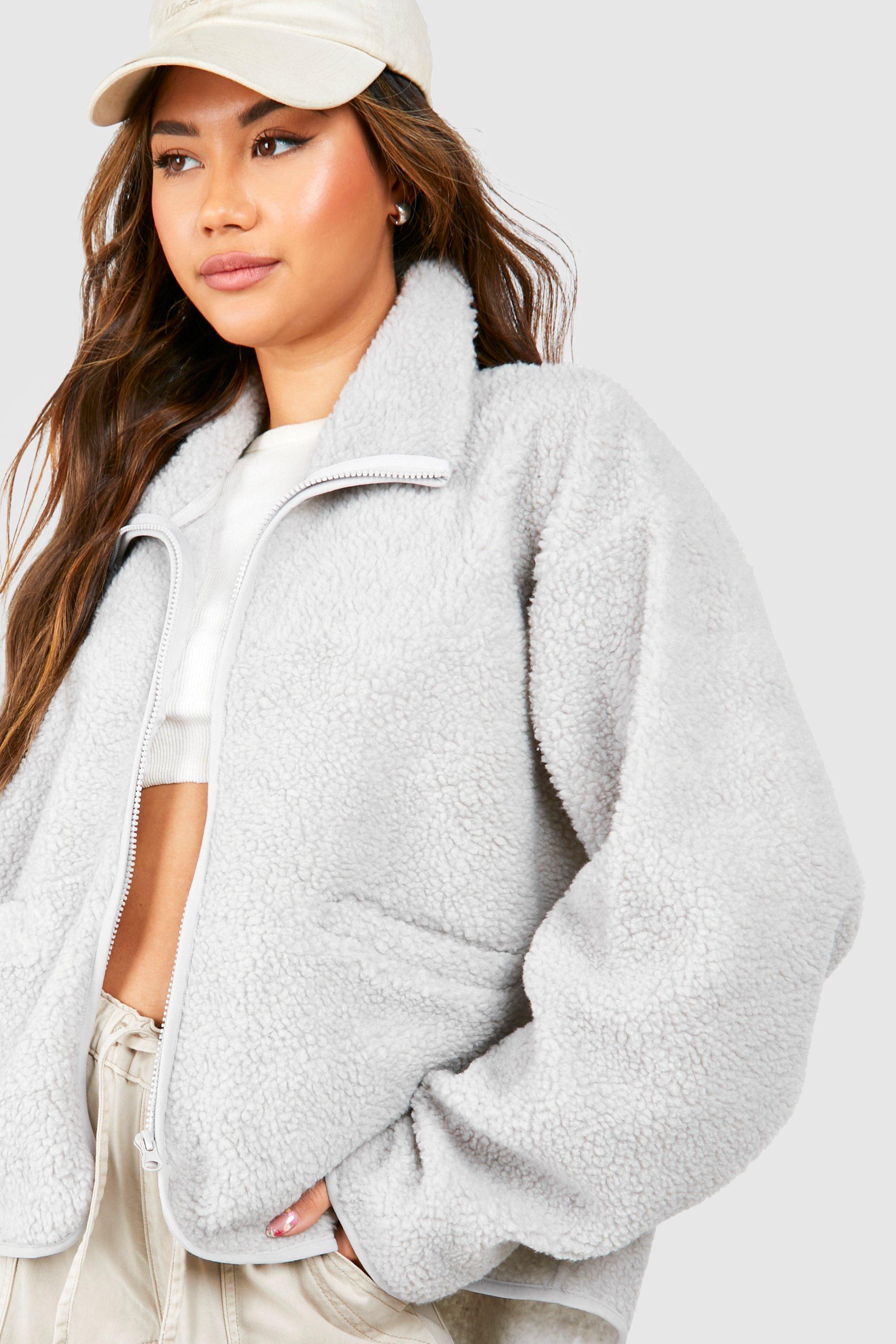 Teddy hotsell jacket boohoo