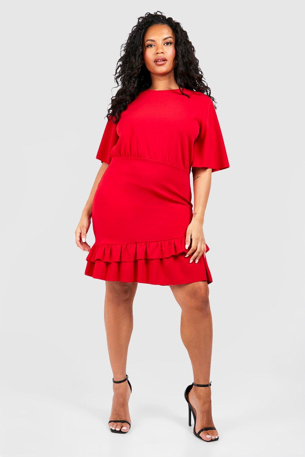 Robe grande taille droite sale