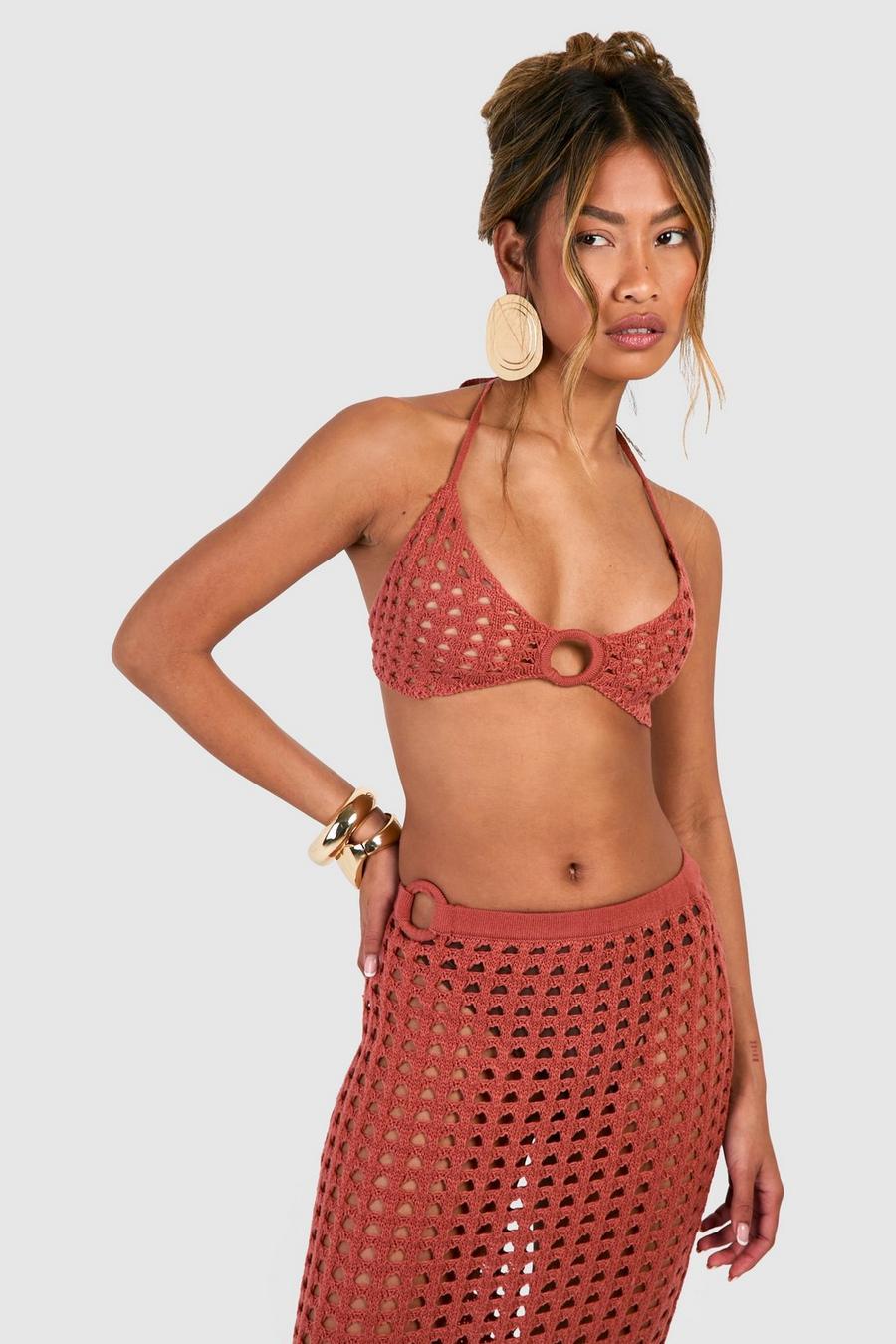 Clay O Ring Crochet Bralet image number 1