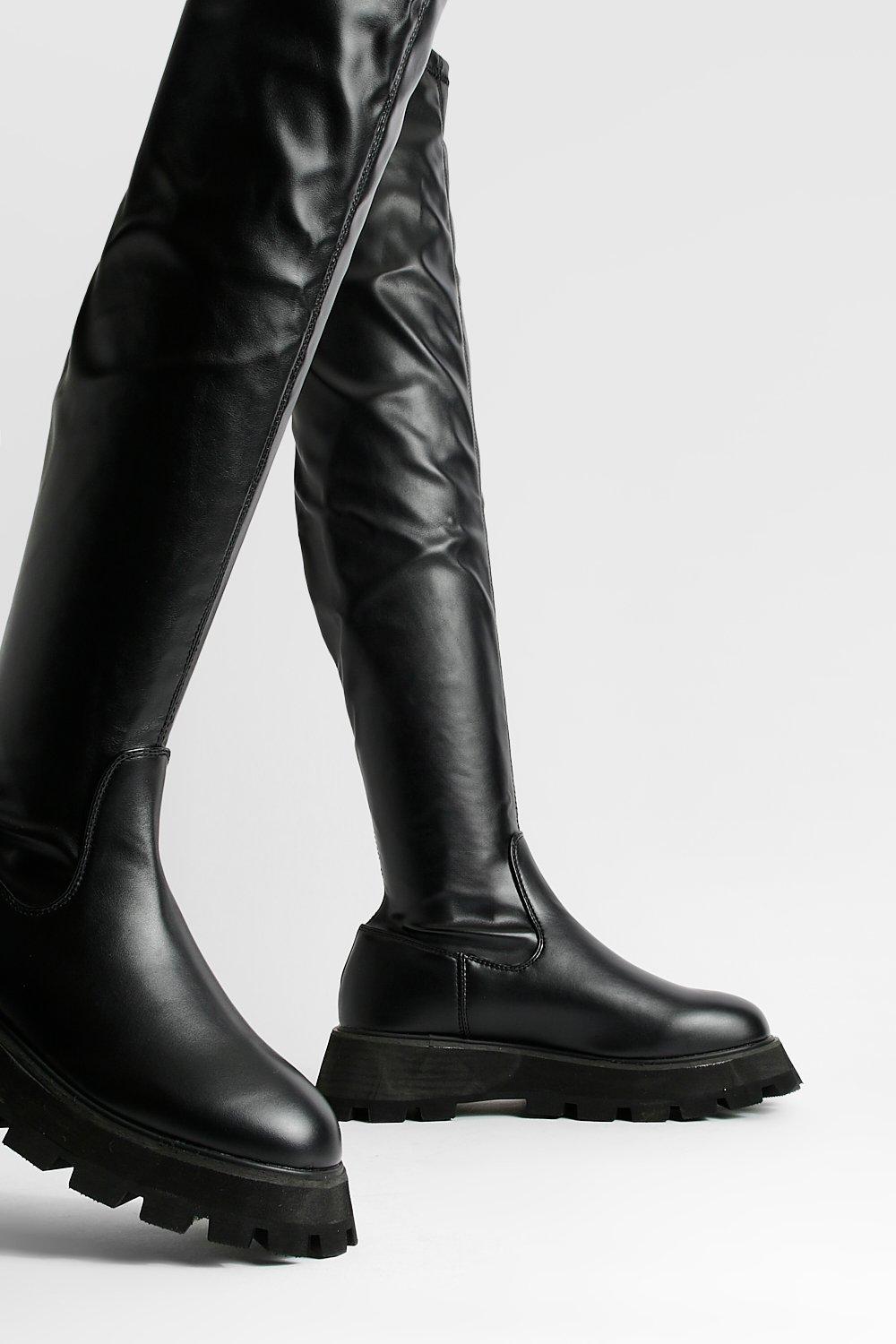 Boohoo knee outlet boots