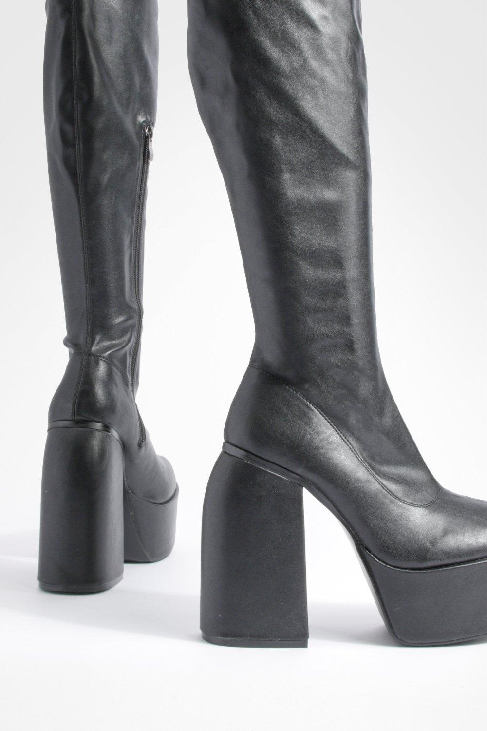 Knee high boots with 3 best sale inch heel