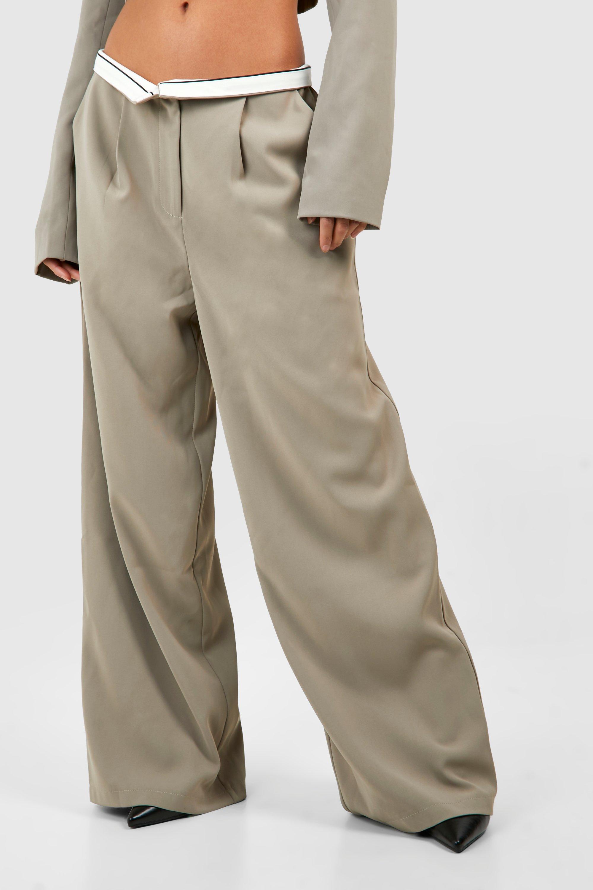 Women's petite wide leg dress pants sale