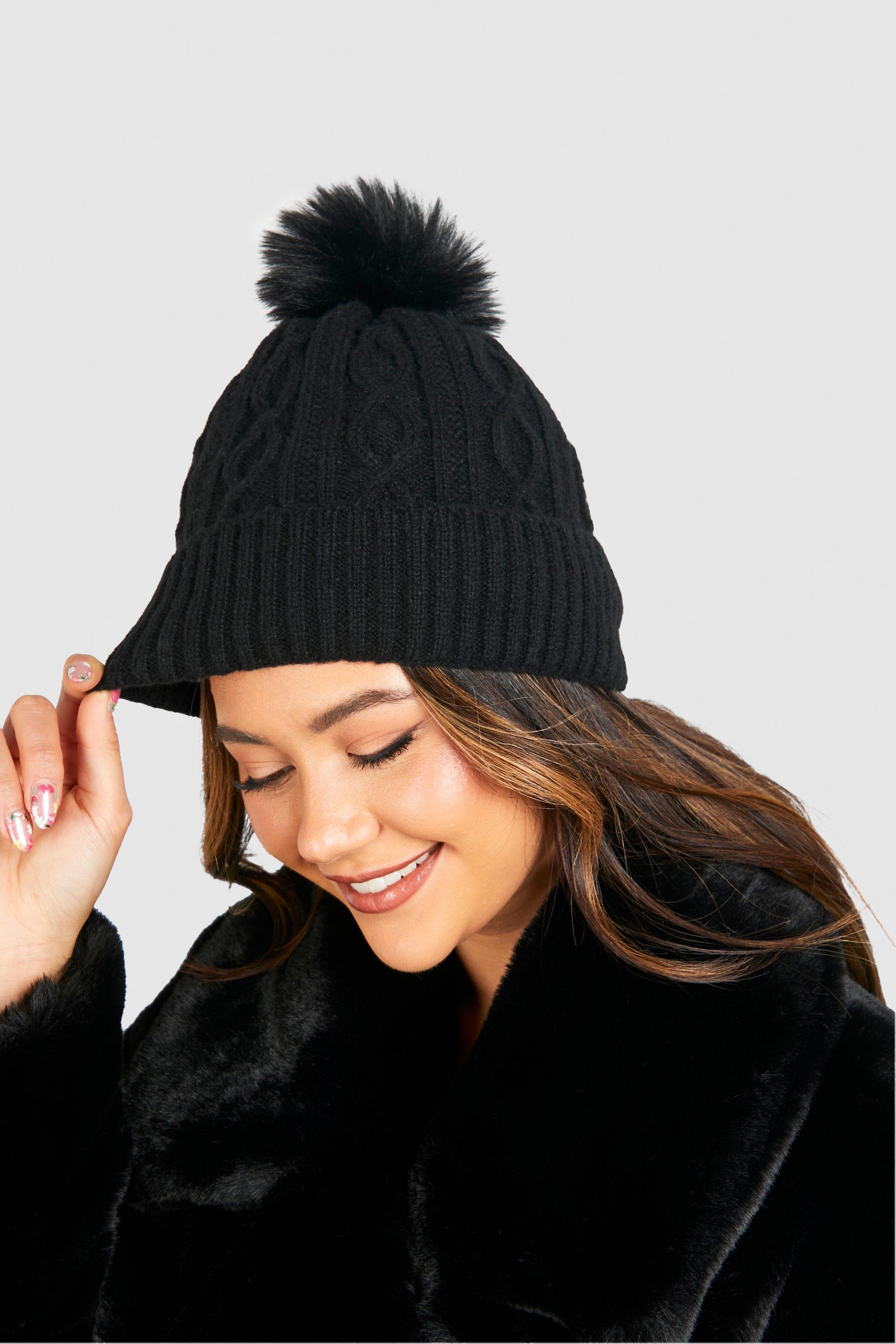 Knit Pom-Pom Beanie