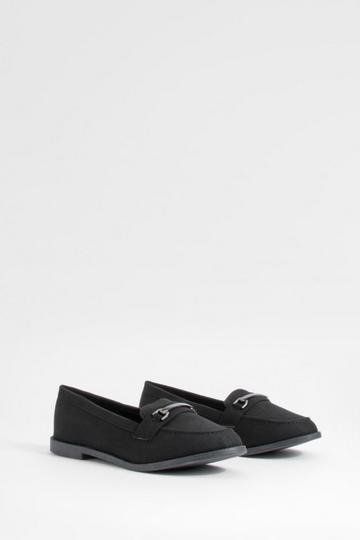 Black T Bar Loafers