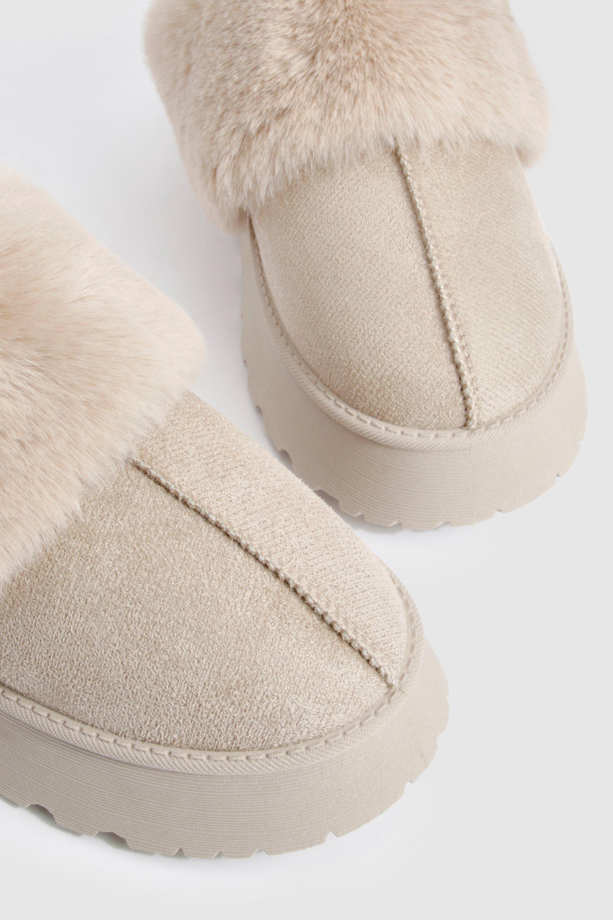 Fur best sale lined mules