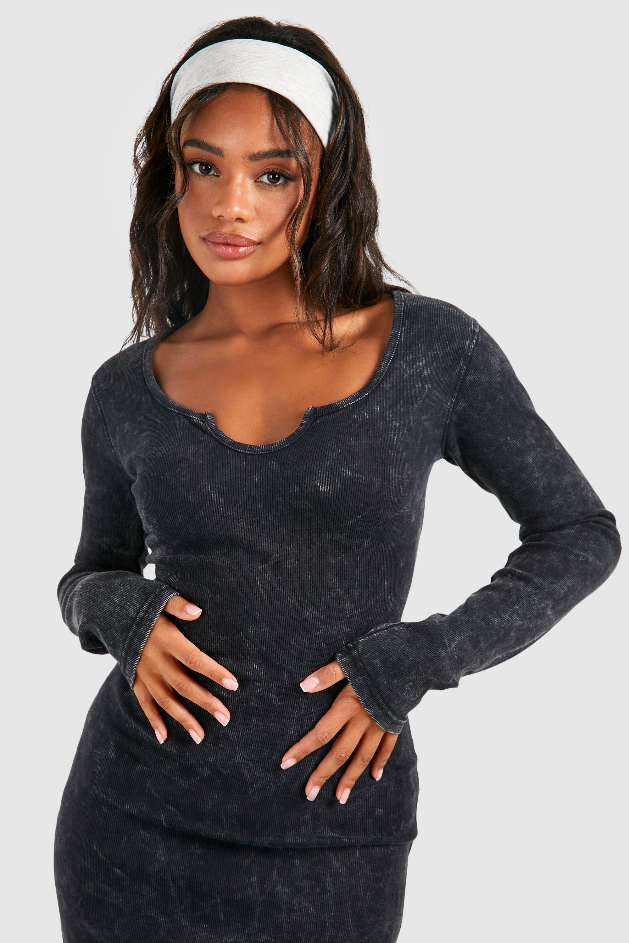 Robe mi longue manche longue top