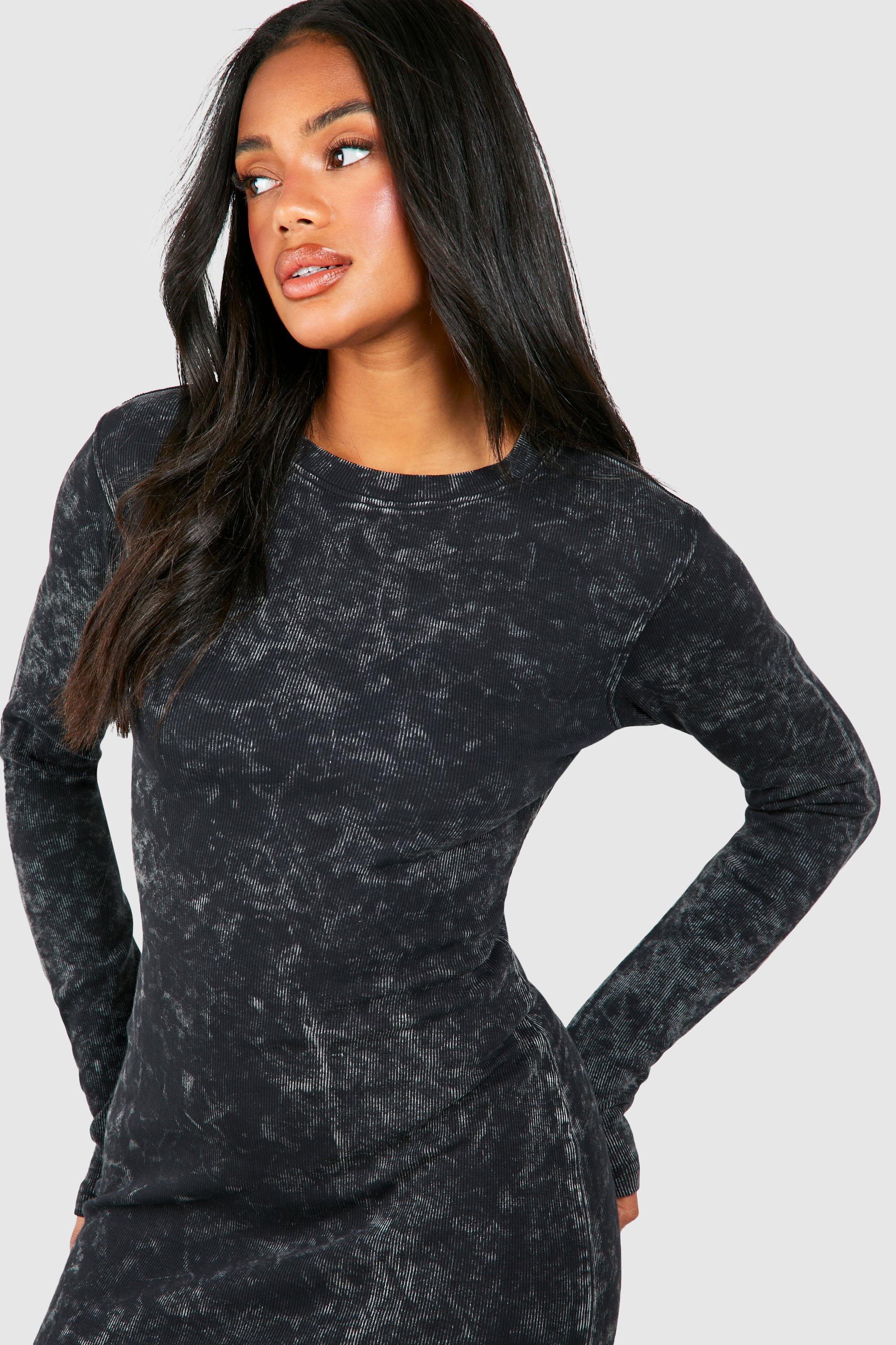 Black Acid Wash Dress Black Acid Wash Dress