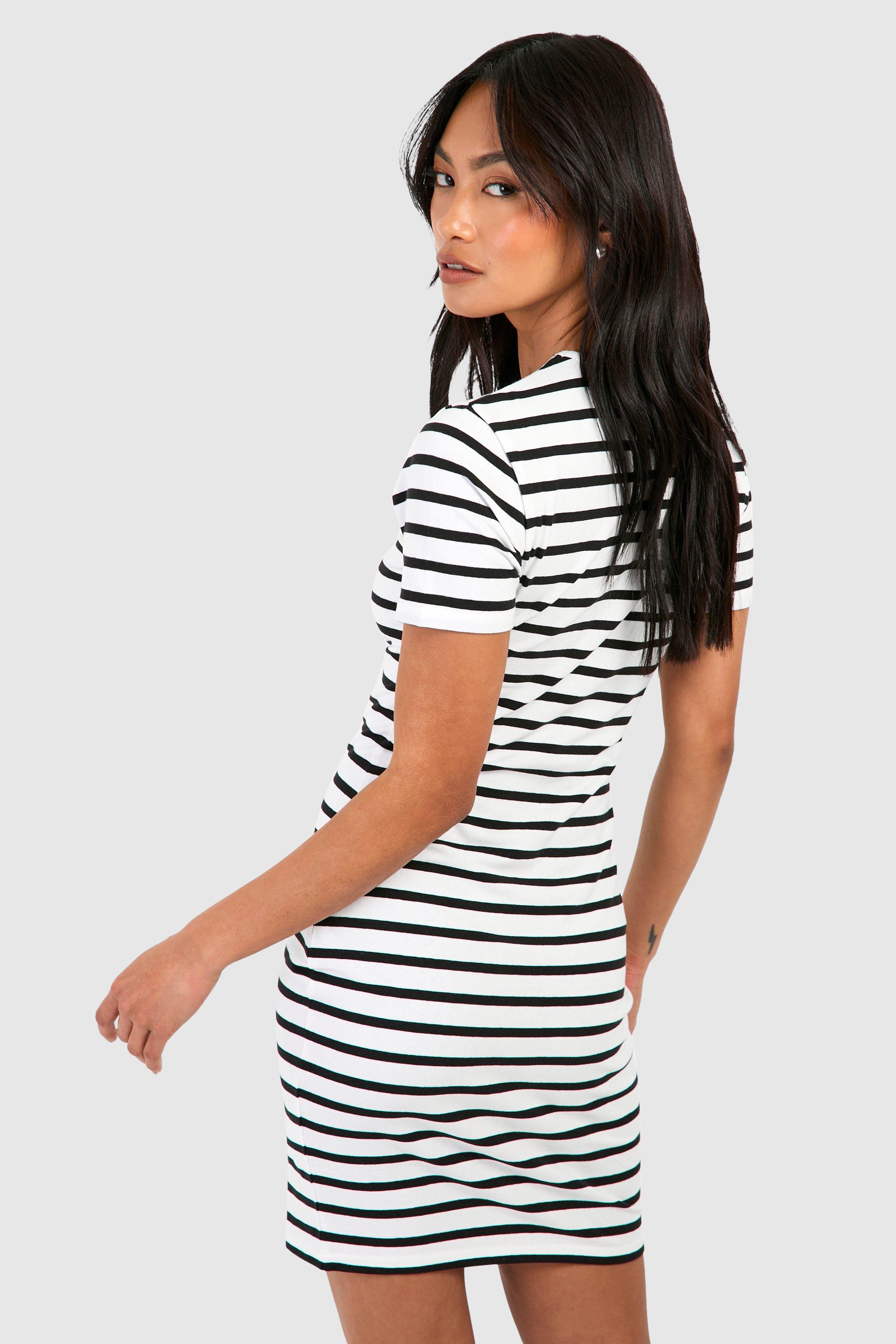 Striped bodycon shop mini dress