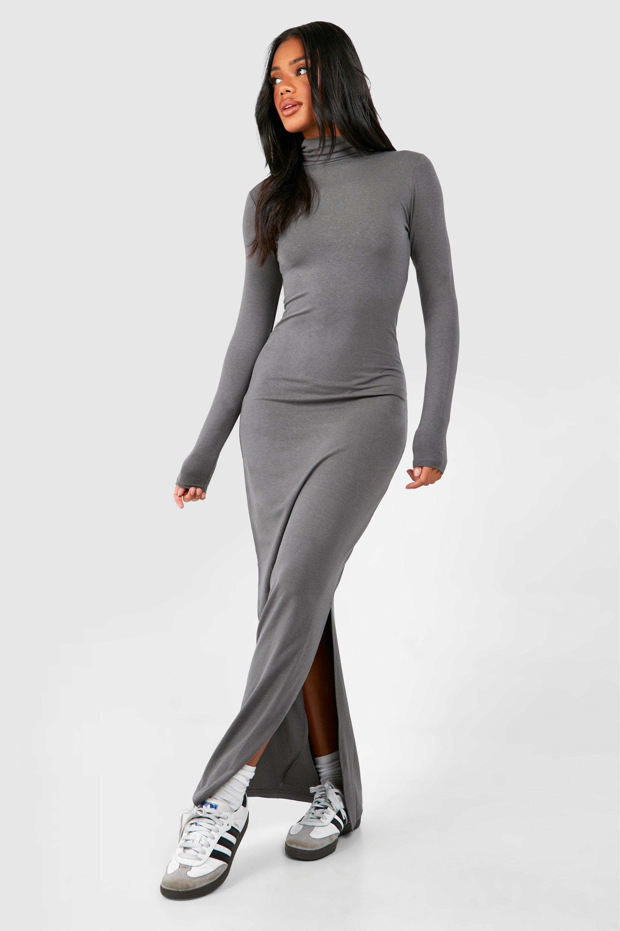 Turtleneck bodycon 2024 maxi dress