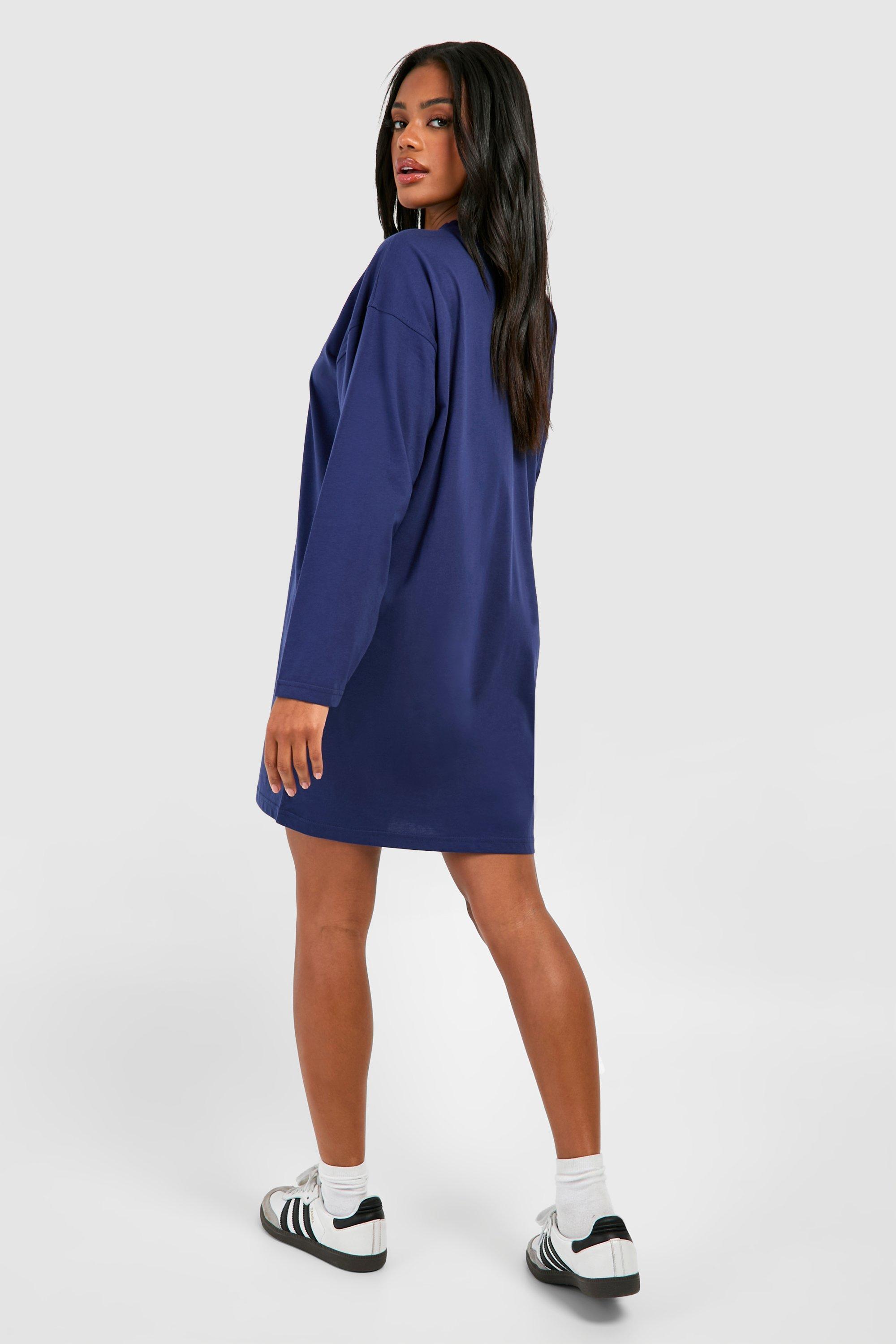 Jersey t shirt dress hot sale womens