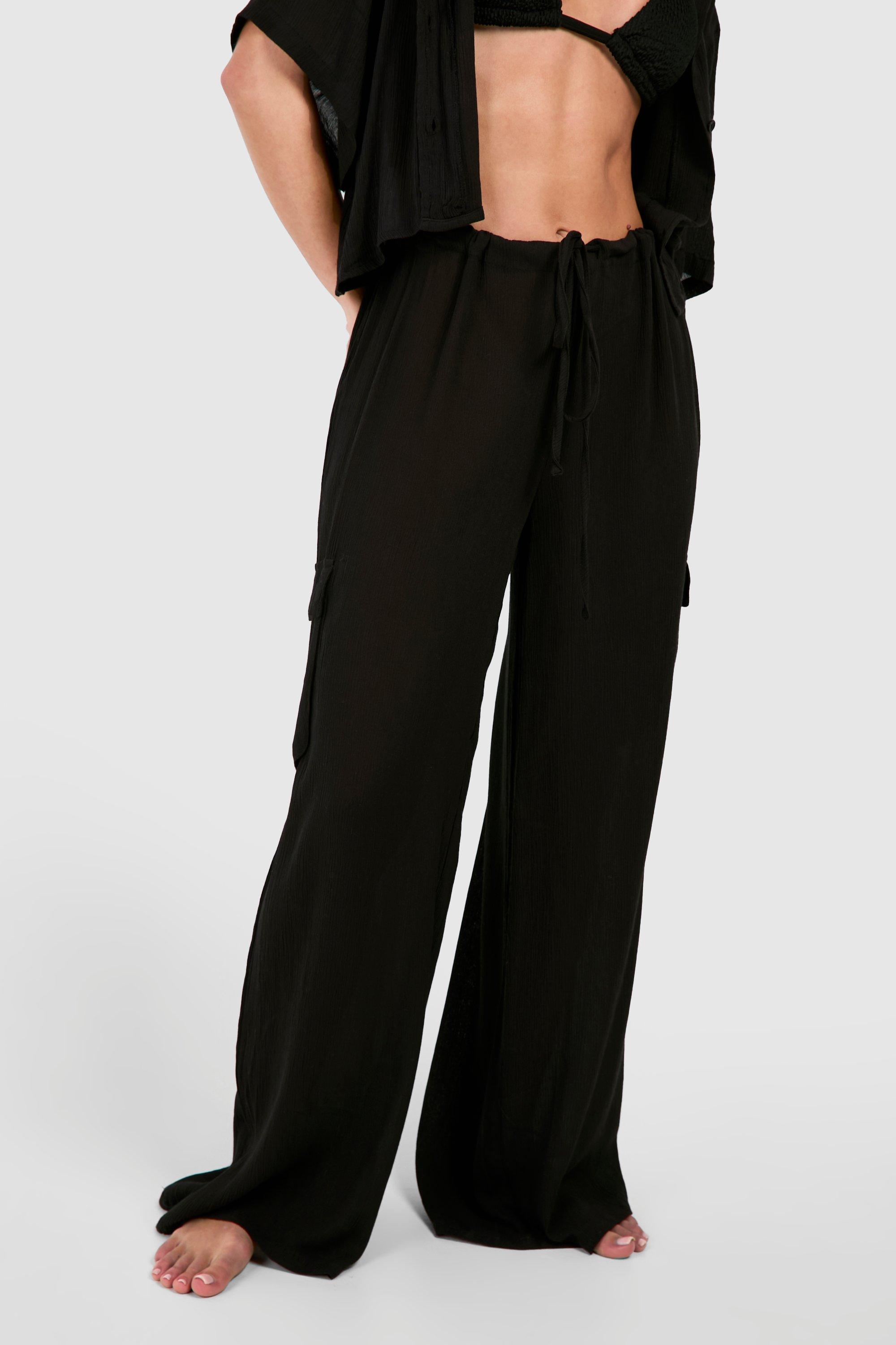 Boohoo on sale beach trousers