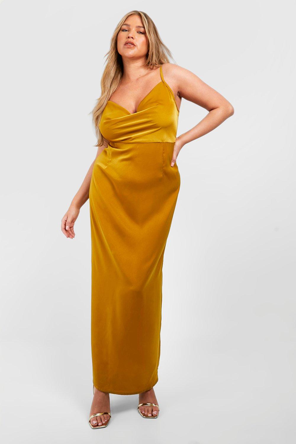 Plus Satin Maxi Dress boohoo DK