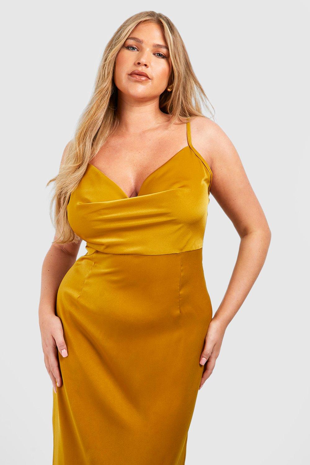 Plus Satin Maxi Dress | boohoo USA