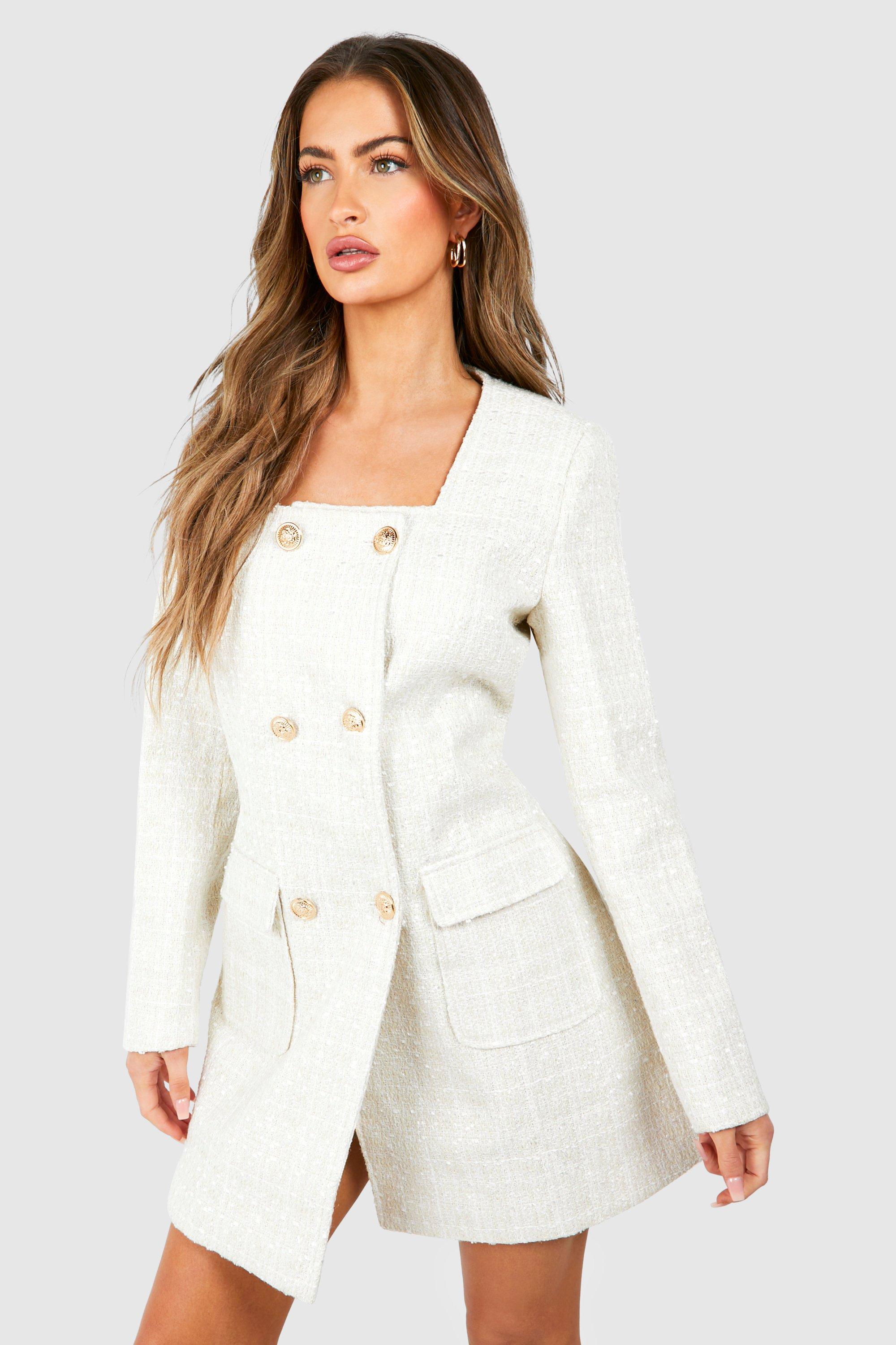 Cream blazer outlet dress