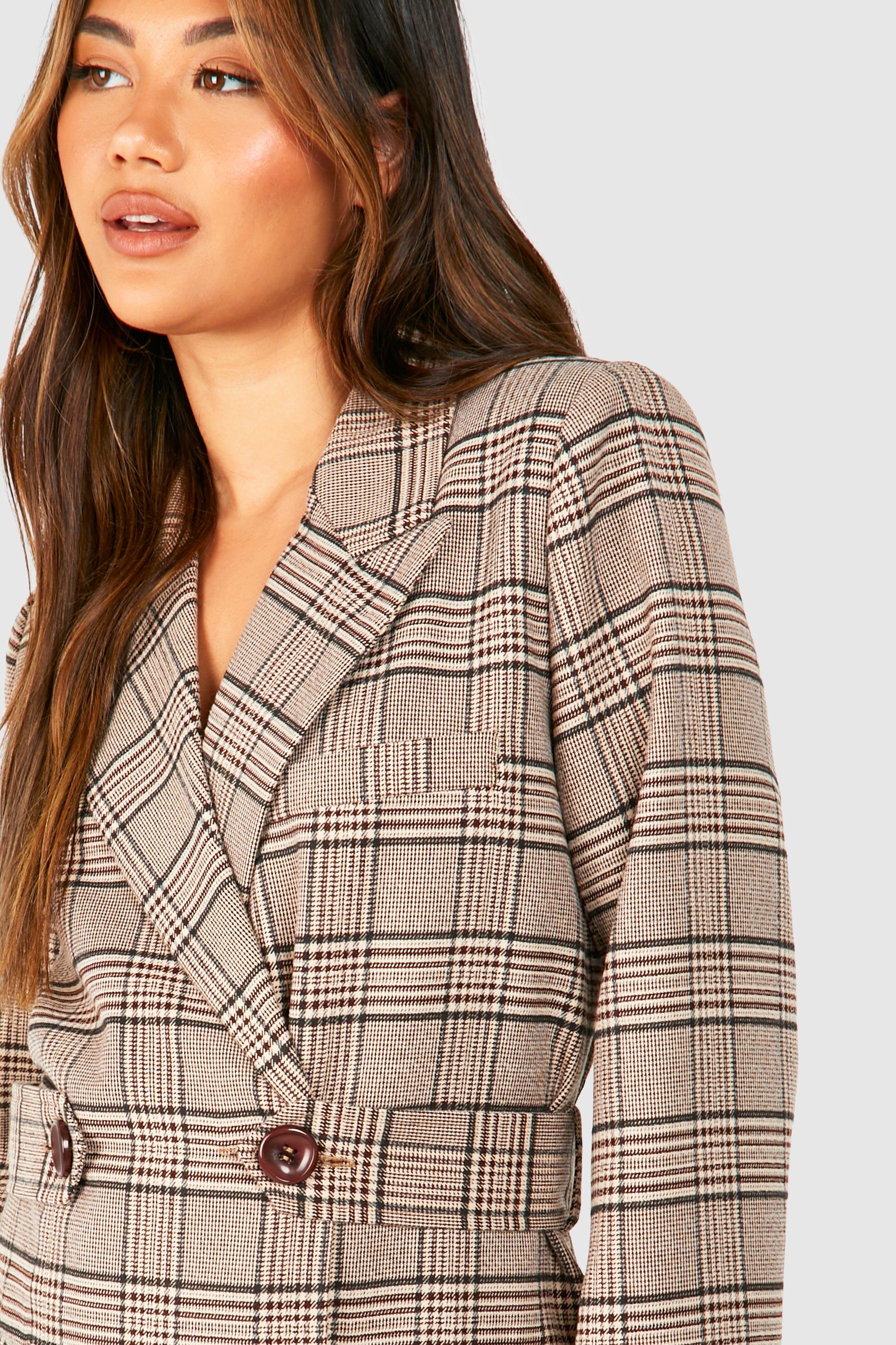 Boohoo sales check blazer