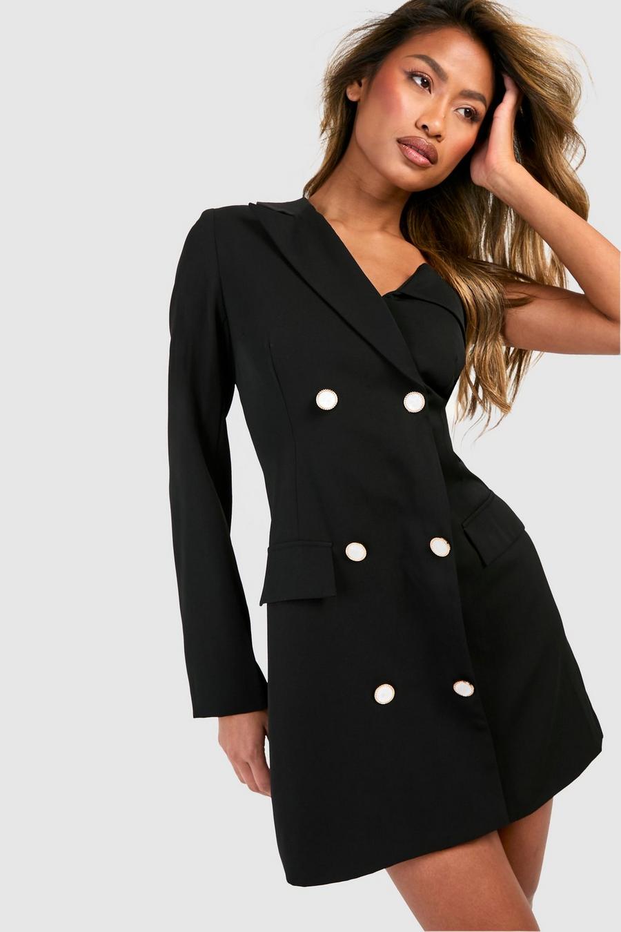 Einärmliges Blazer-Kleid, Black image number 1