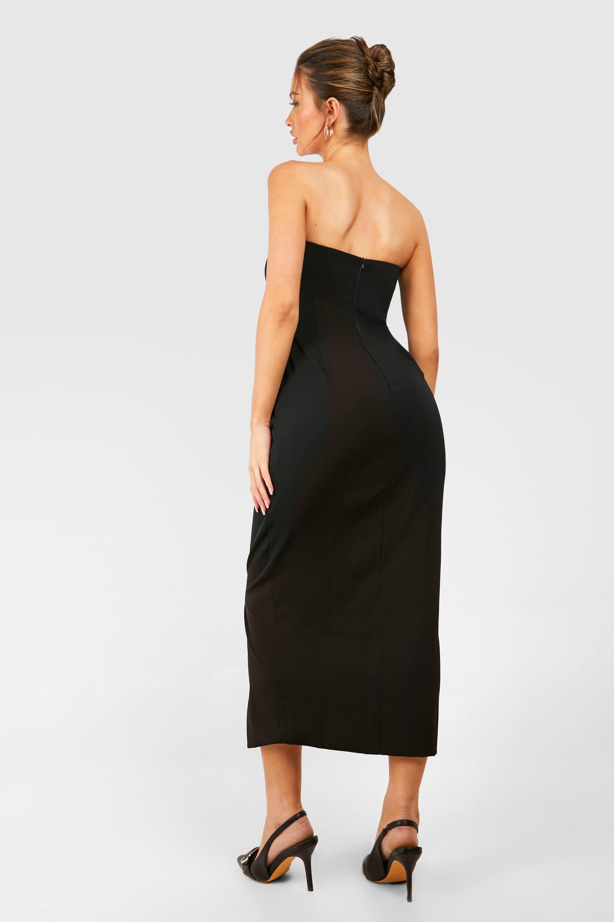 Bandeau Maxi Blazer Dress | boohoo