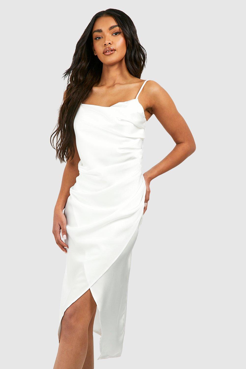 Slip best sale dress ivory