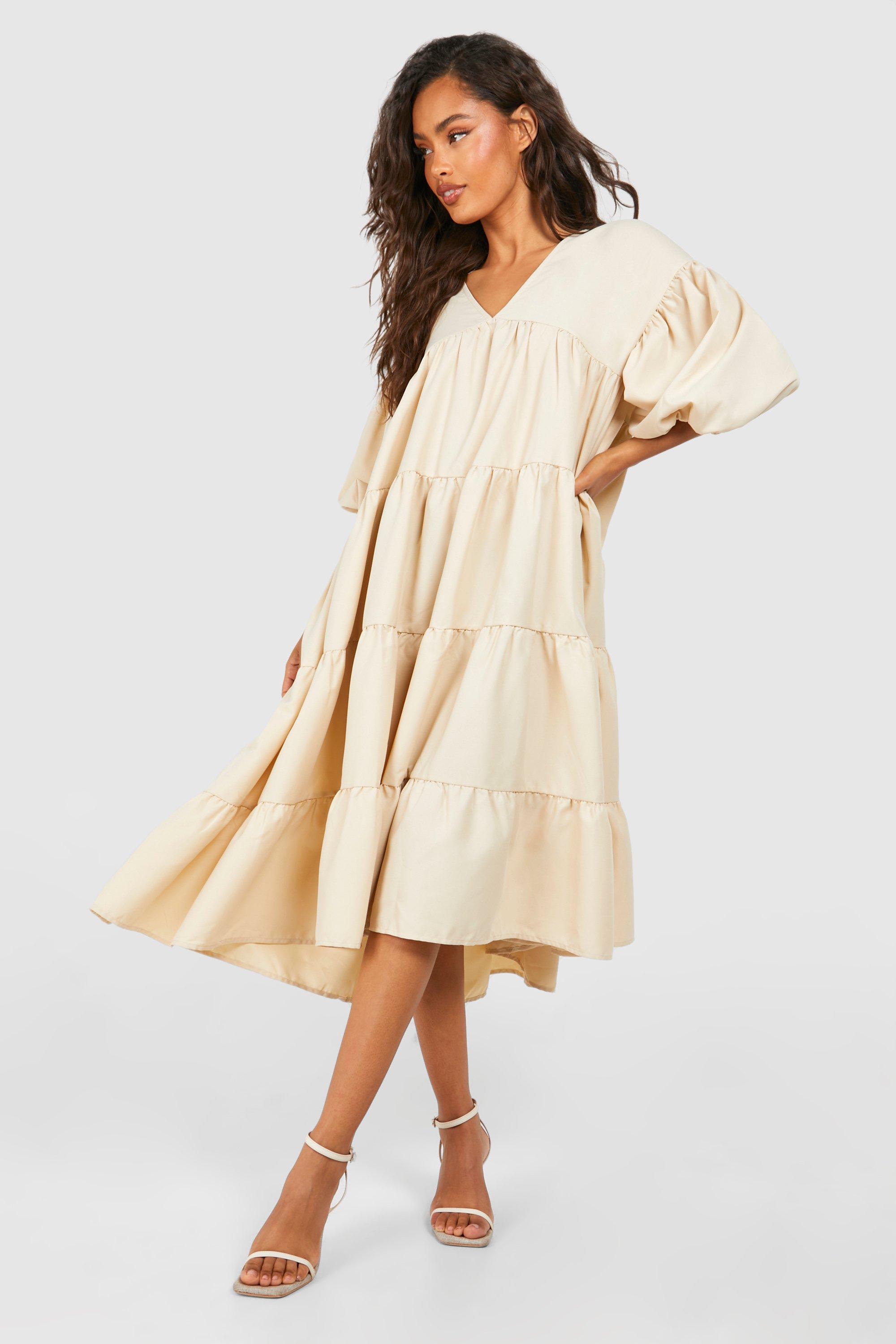 Midi smock dress uk best sale
