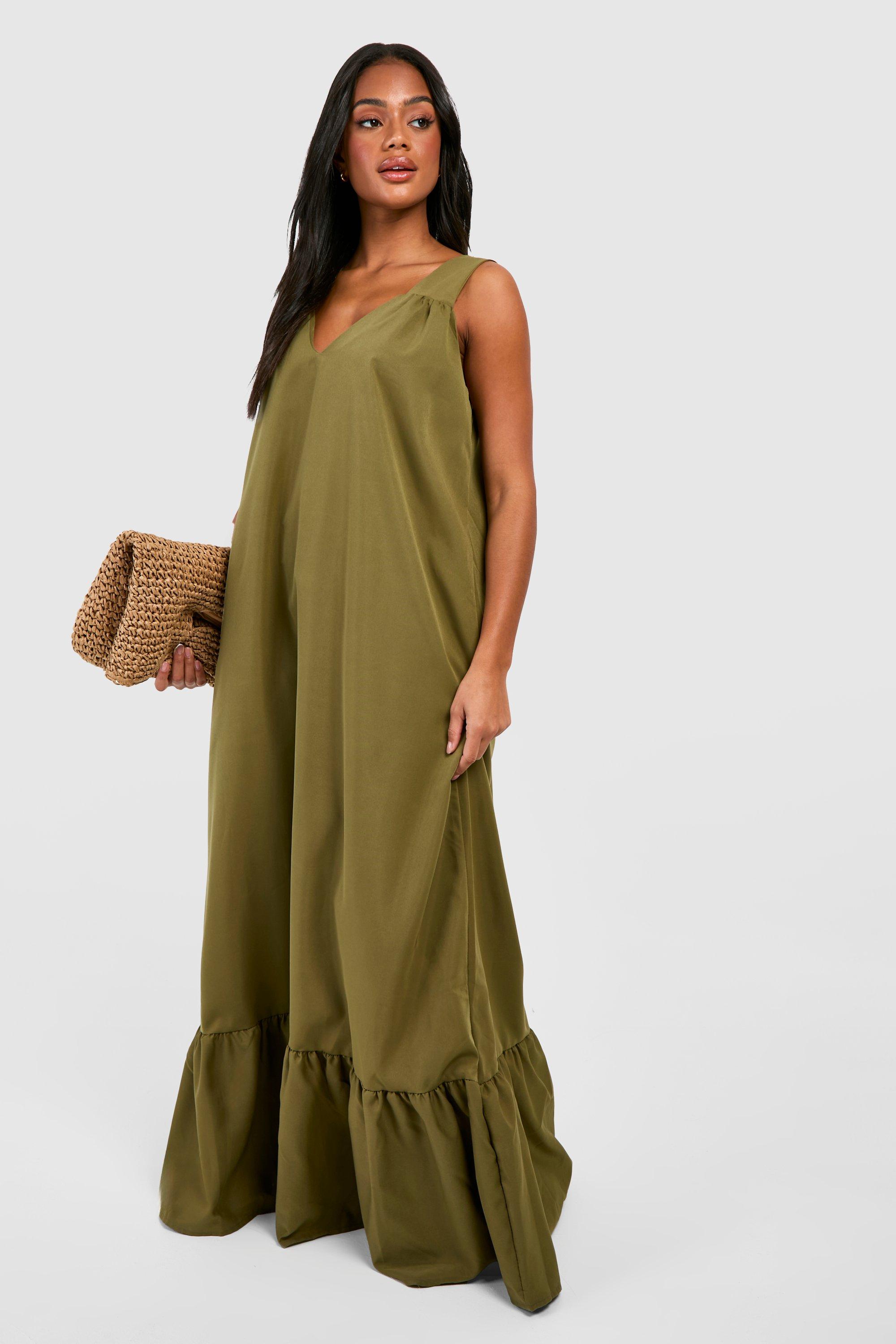 Robe trapèze longue | boohoo FR