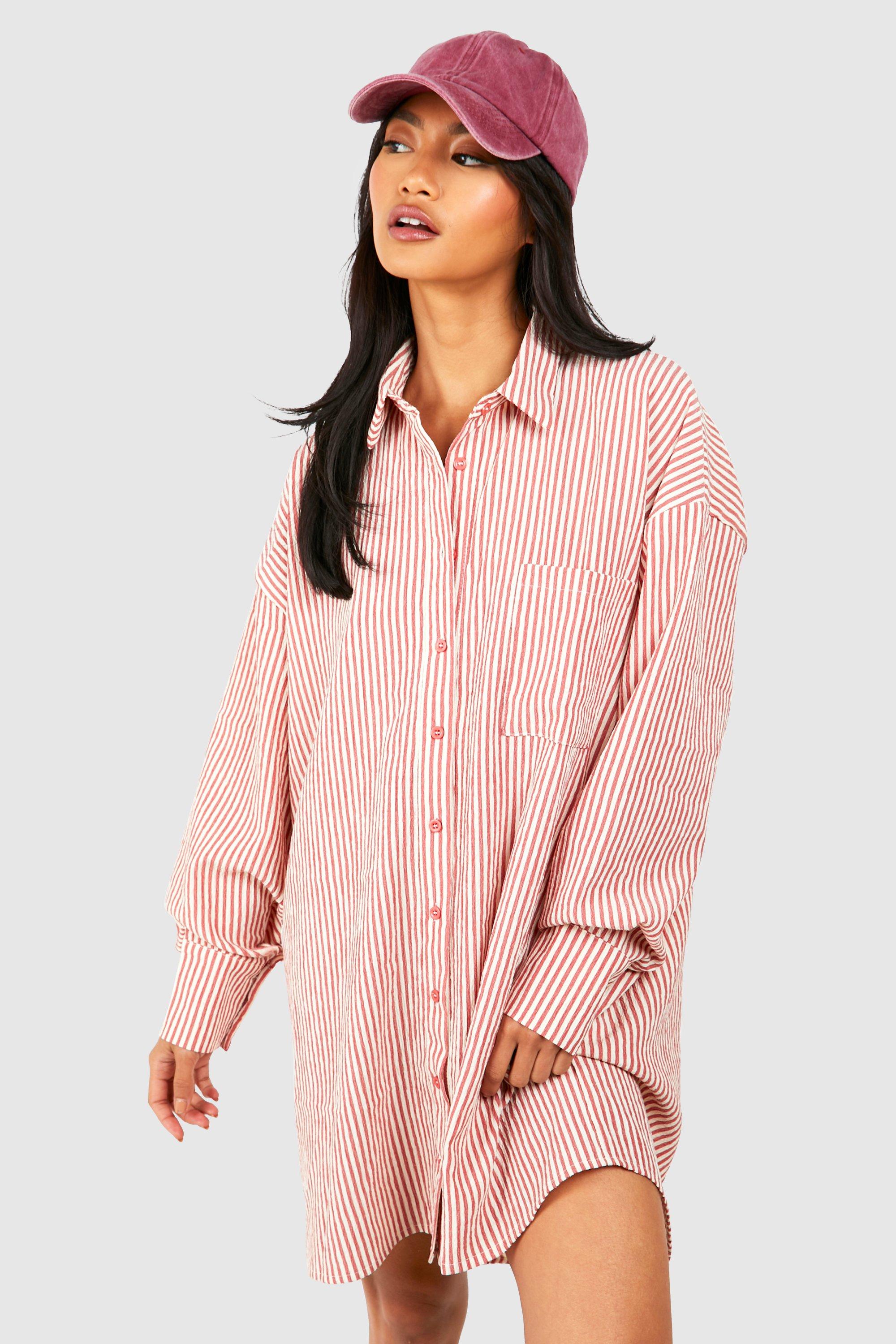 Seersucker best sale shirt dress