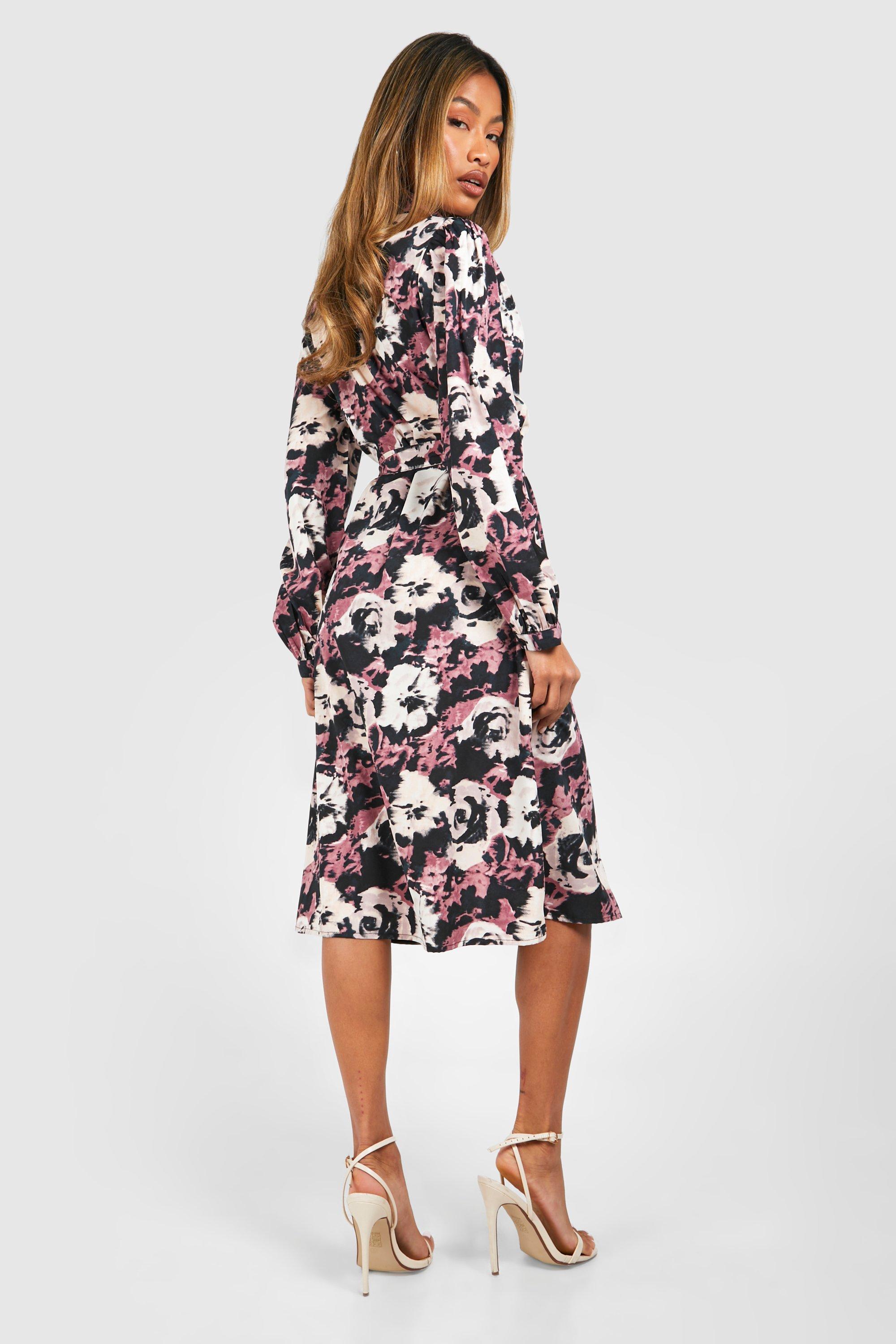 Robe chemise fleurie longue sales