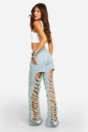 Extreme Distressed Jeans light blue