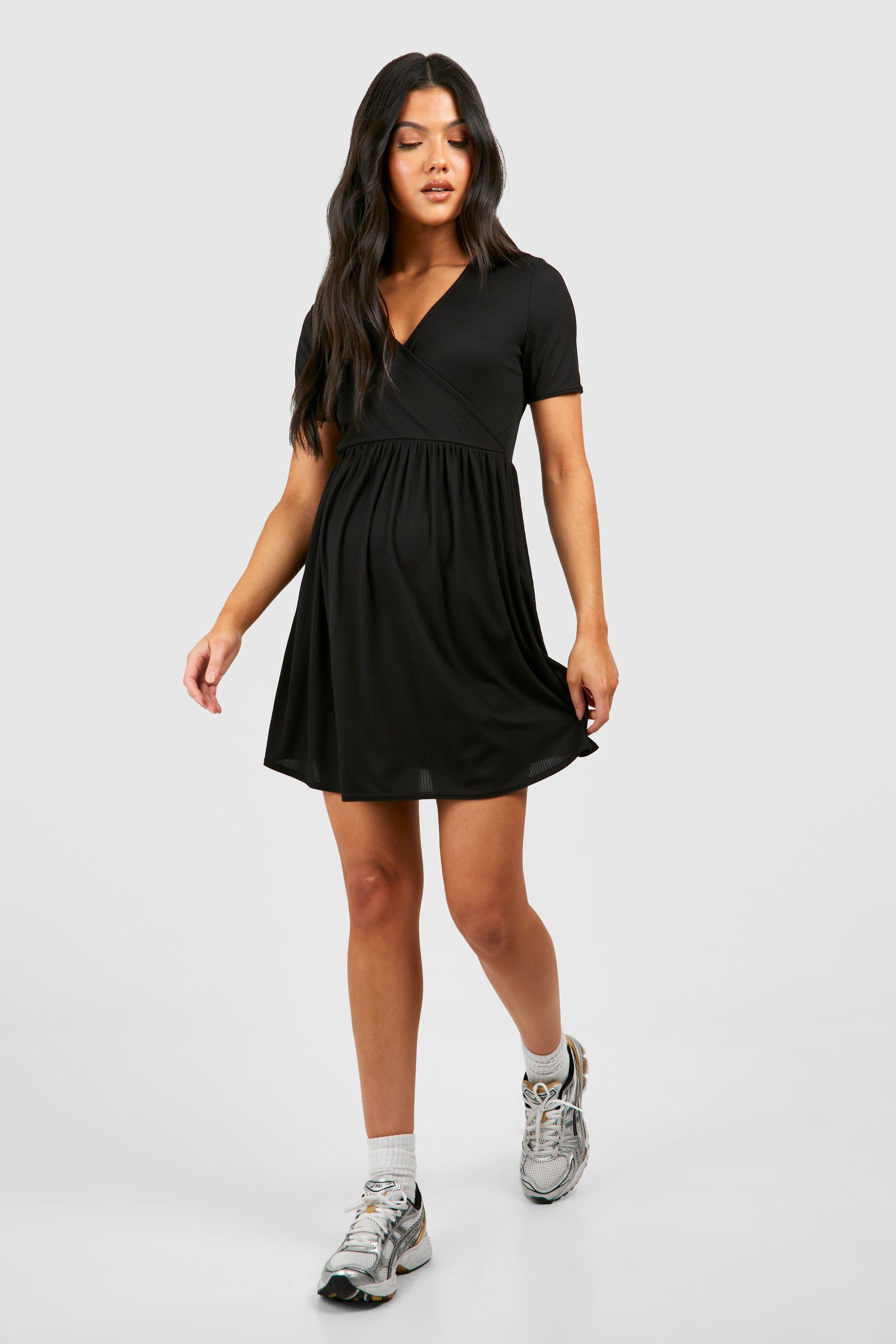 Boohoo maternity smock dress hotsell
