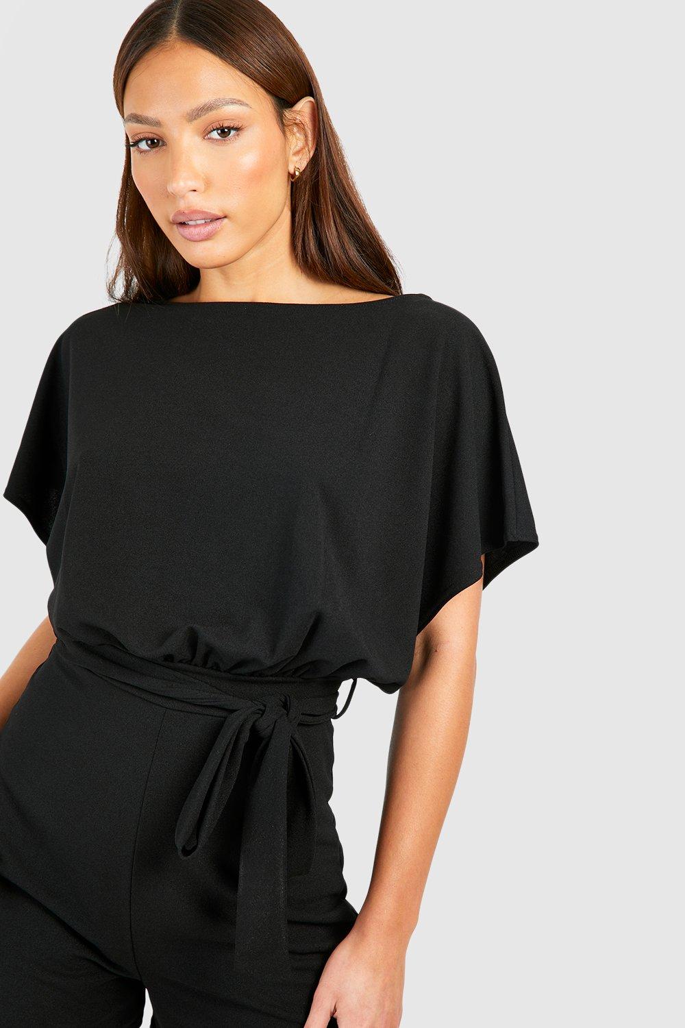 Tall Short Sleeve Batwing Playsuit