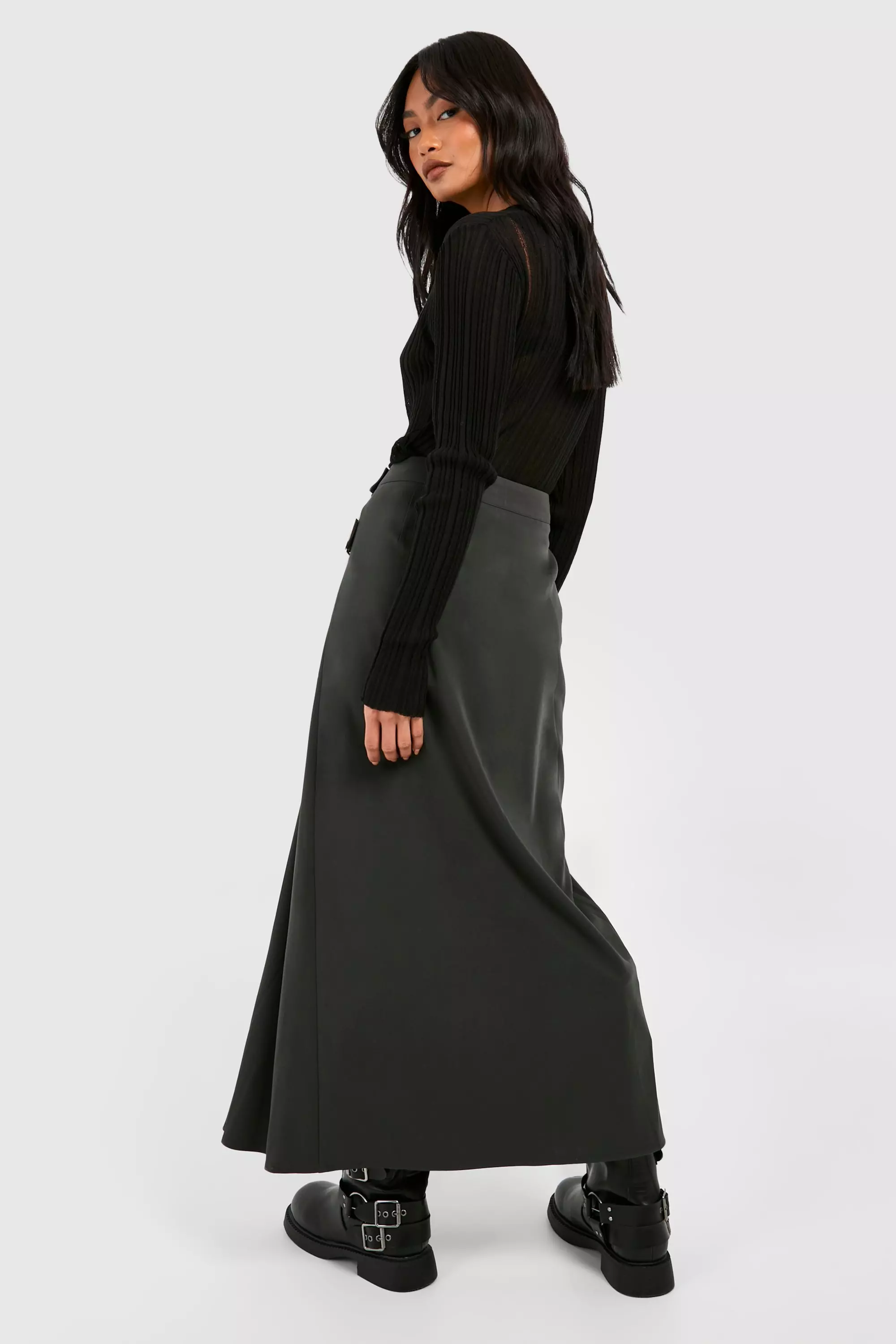 【as\"on】X DETAILED SKIRT◆ S/M l_20241-s4m699z8-q6k-76-59-86-