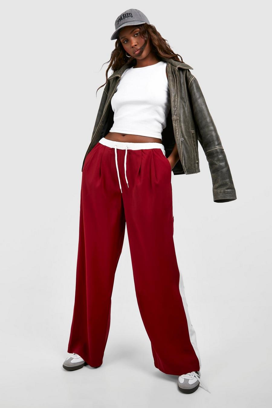 Cherry Side Stripe Detail Pants image number 1