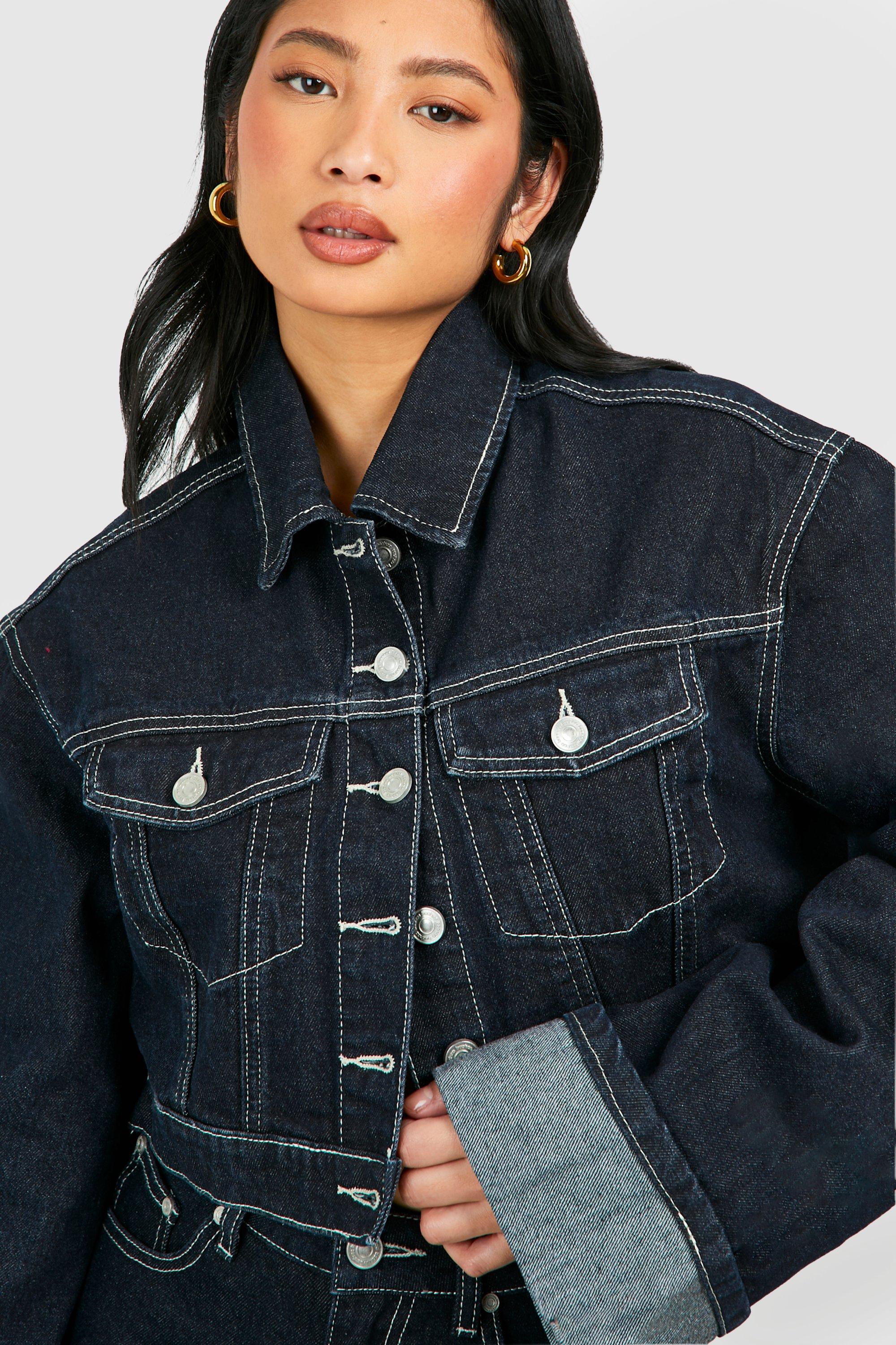 Boohoo petite best sale denim jacket