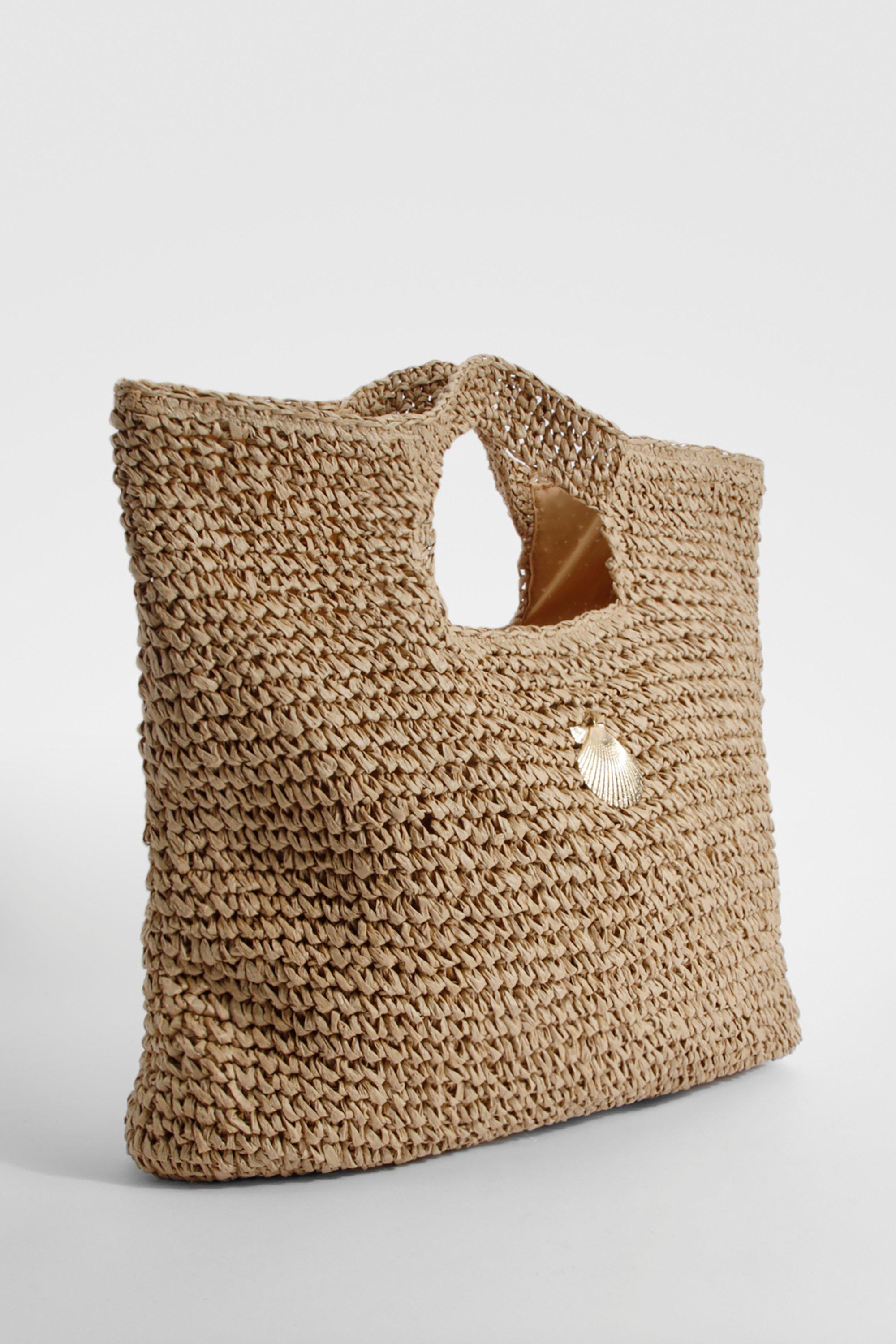 Boohoo straw bag hot sale