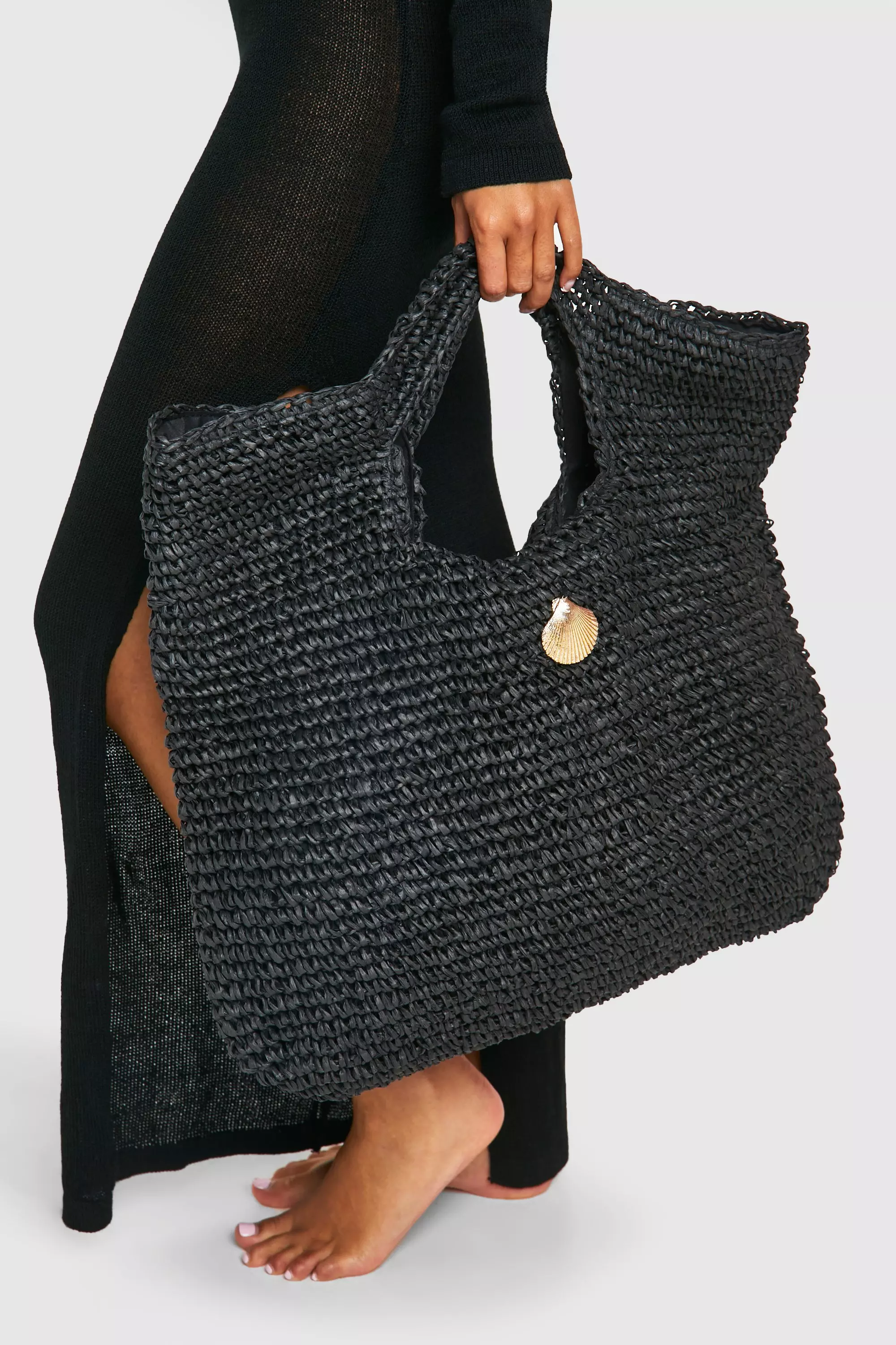 Oversized straw beach tote bags online