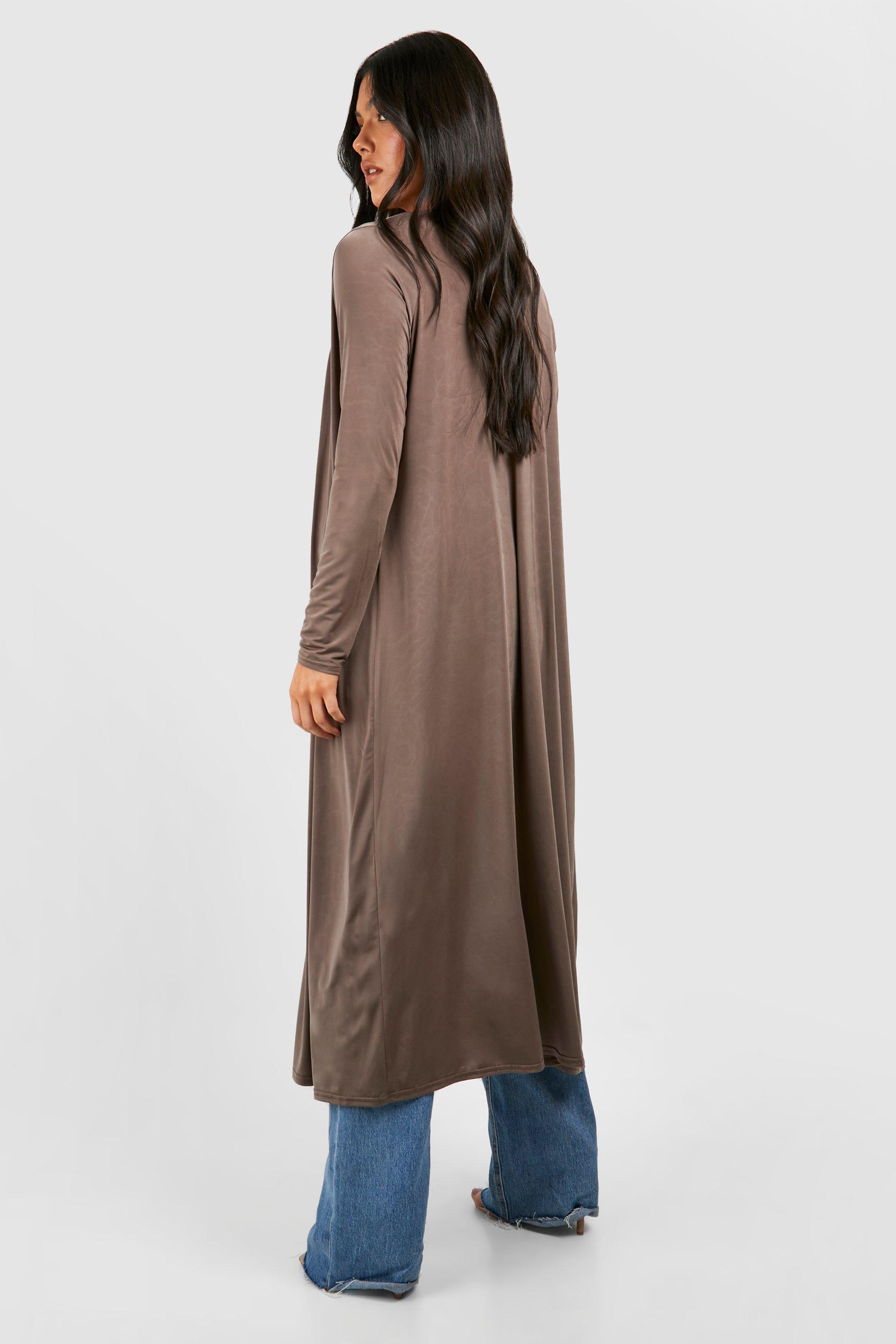 Maternity Slinky Duster Jacket boohoo NO