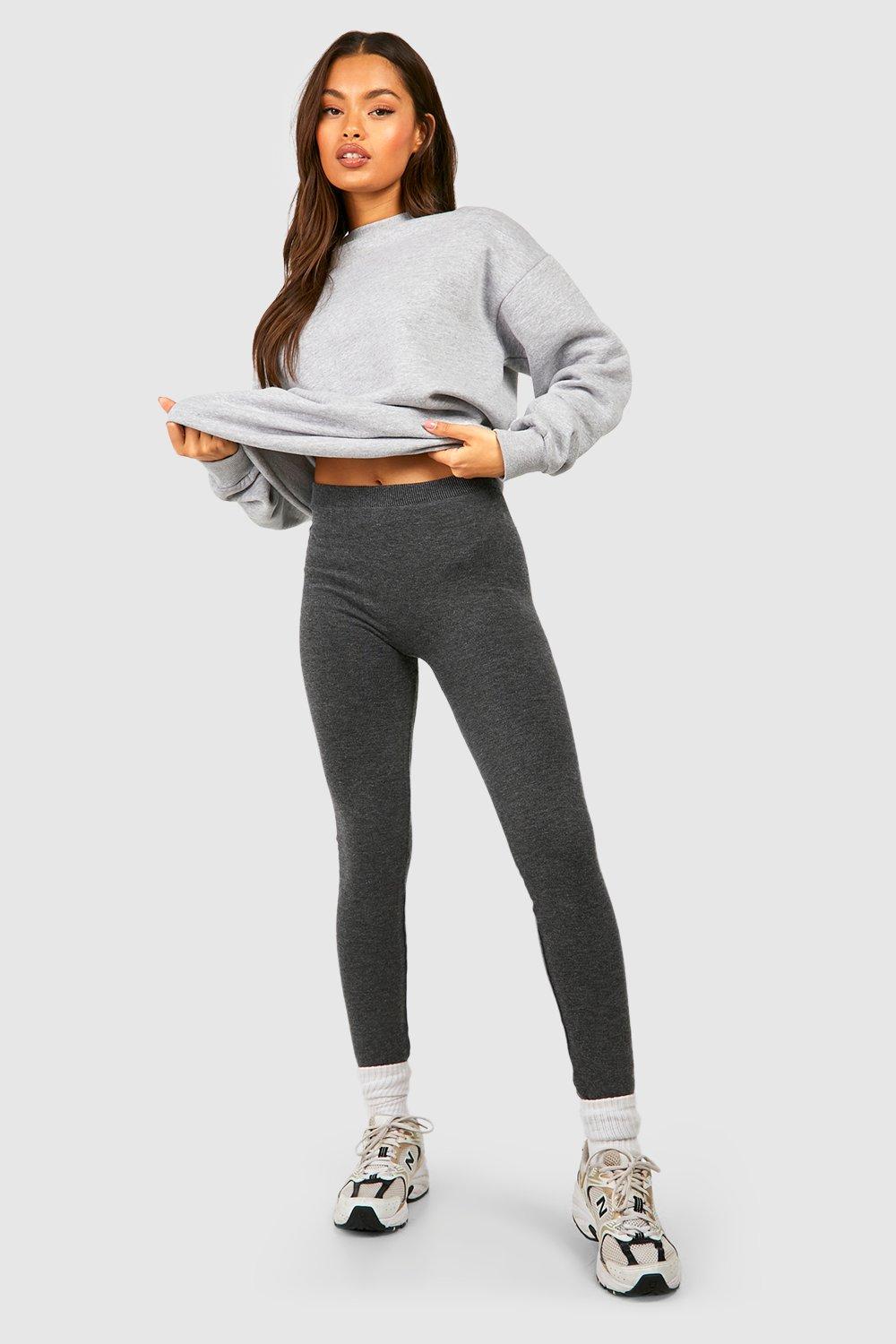 Boohoo grey leggings best sale